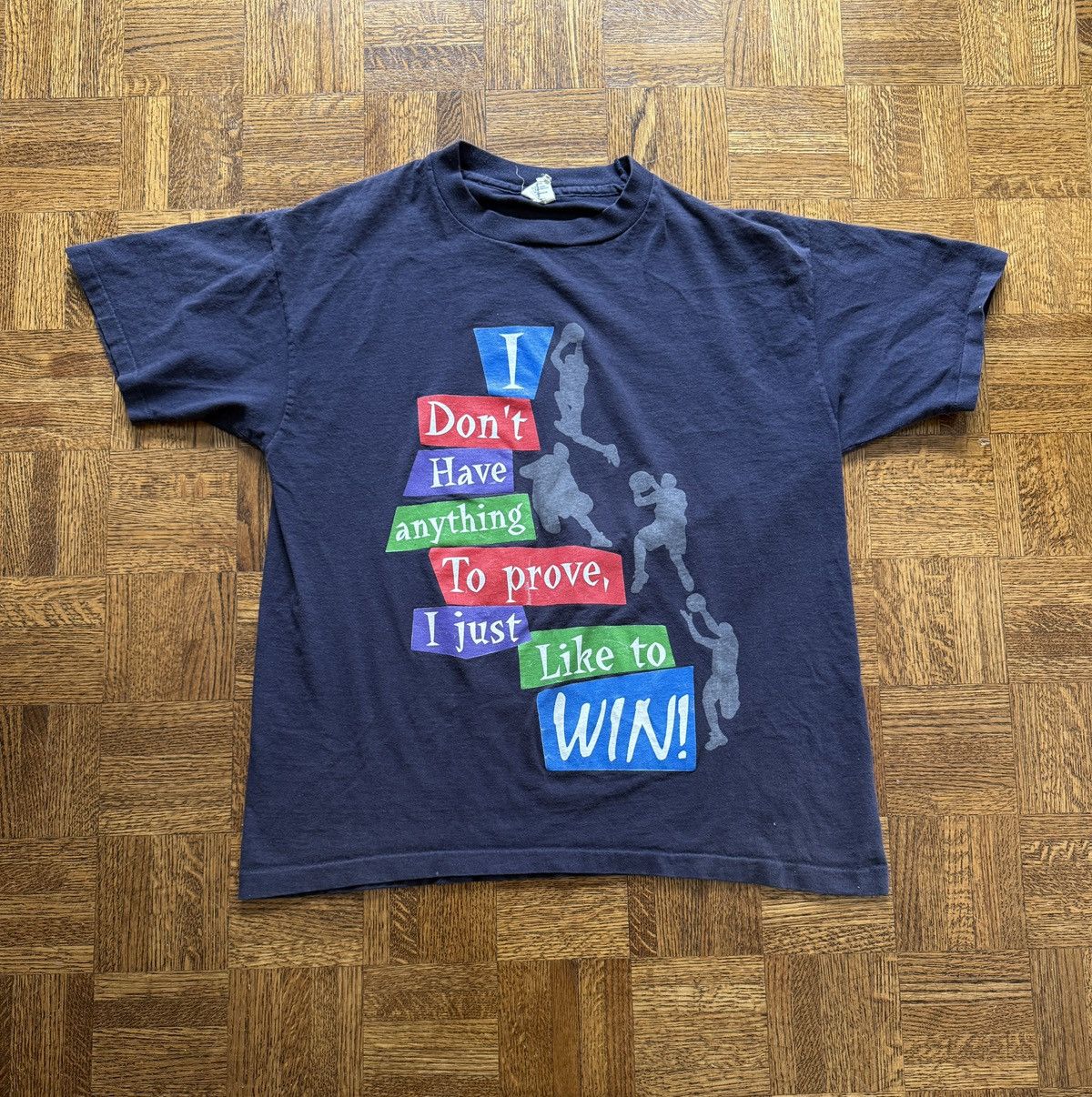 Vintage Vintage 90s I Like To Win Sports Graphic Tee Size US XL / EU 56 / 4 - 1 Thumbnail