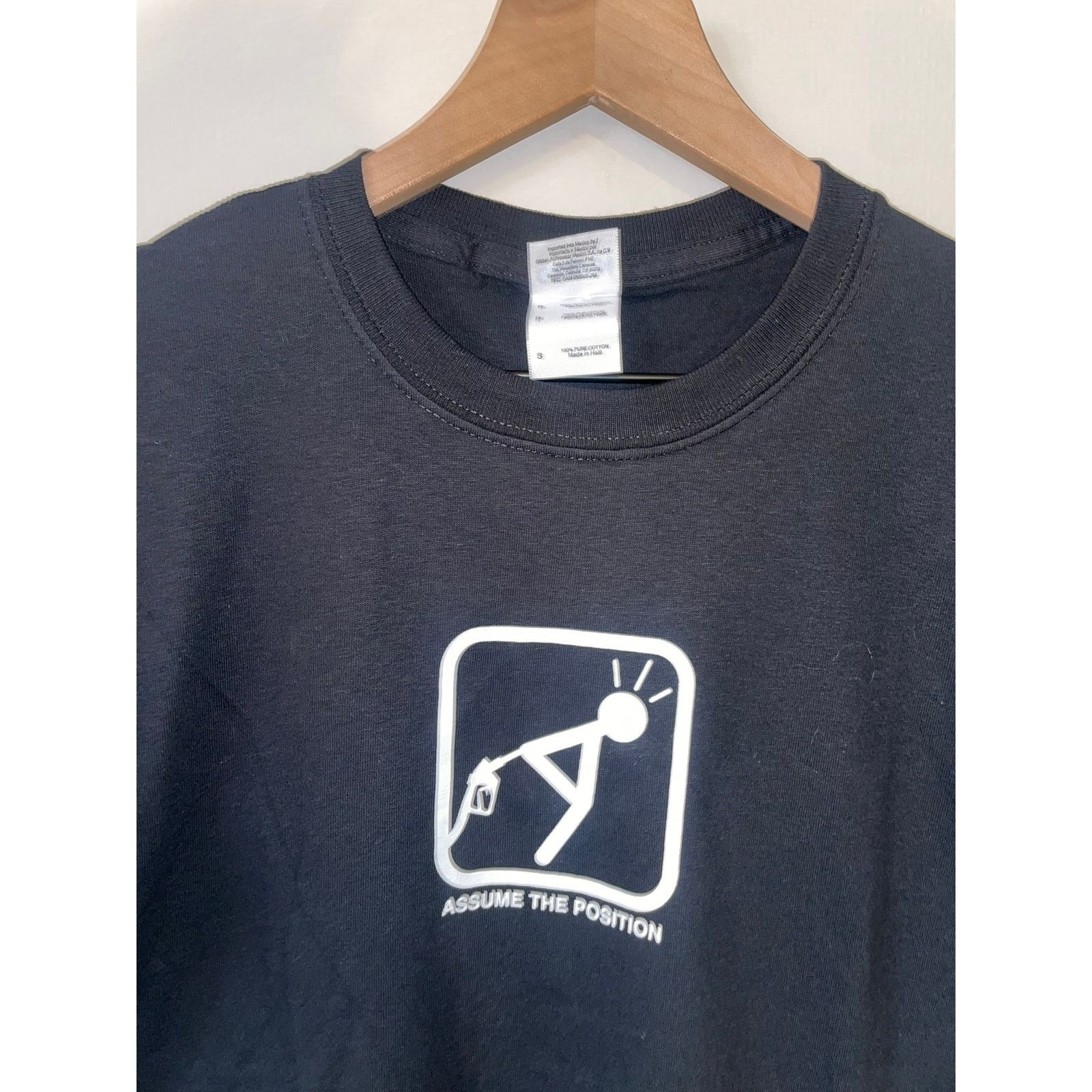 Gildan Y2K assume The Position Gas Pump F'ed Humor Shirt 2000s S Size US S / EU 44-46 / 1 - 3 Thumbnail