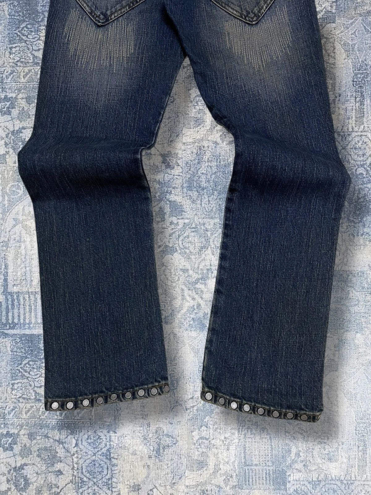 Japanese Brand Vintage 90s Japan Designer Cook Jeans Scab Distressed Denim Size US 26 / EU 42 - 10 Thumbnail
