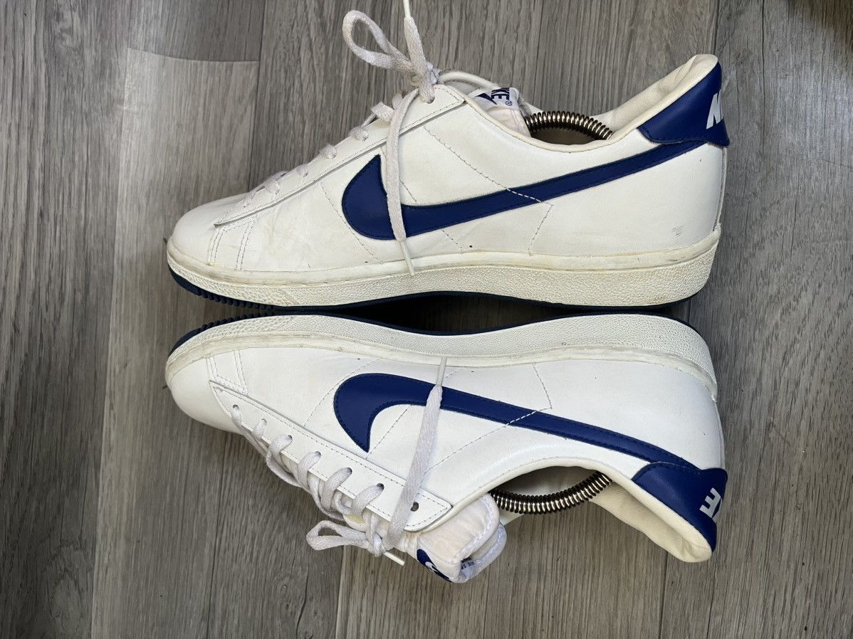 Nike Vintage 80s Nike tennis white low top sneakers, Korea10.5 Size US 10.5 / EU 43-44 - 8 Thumbnail