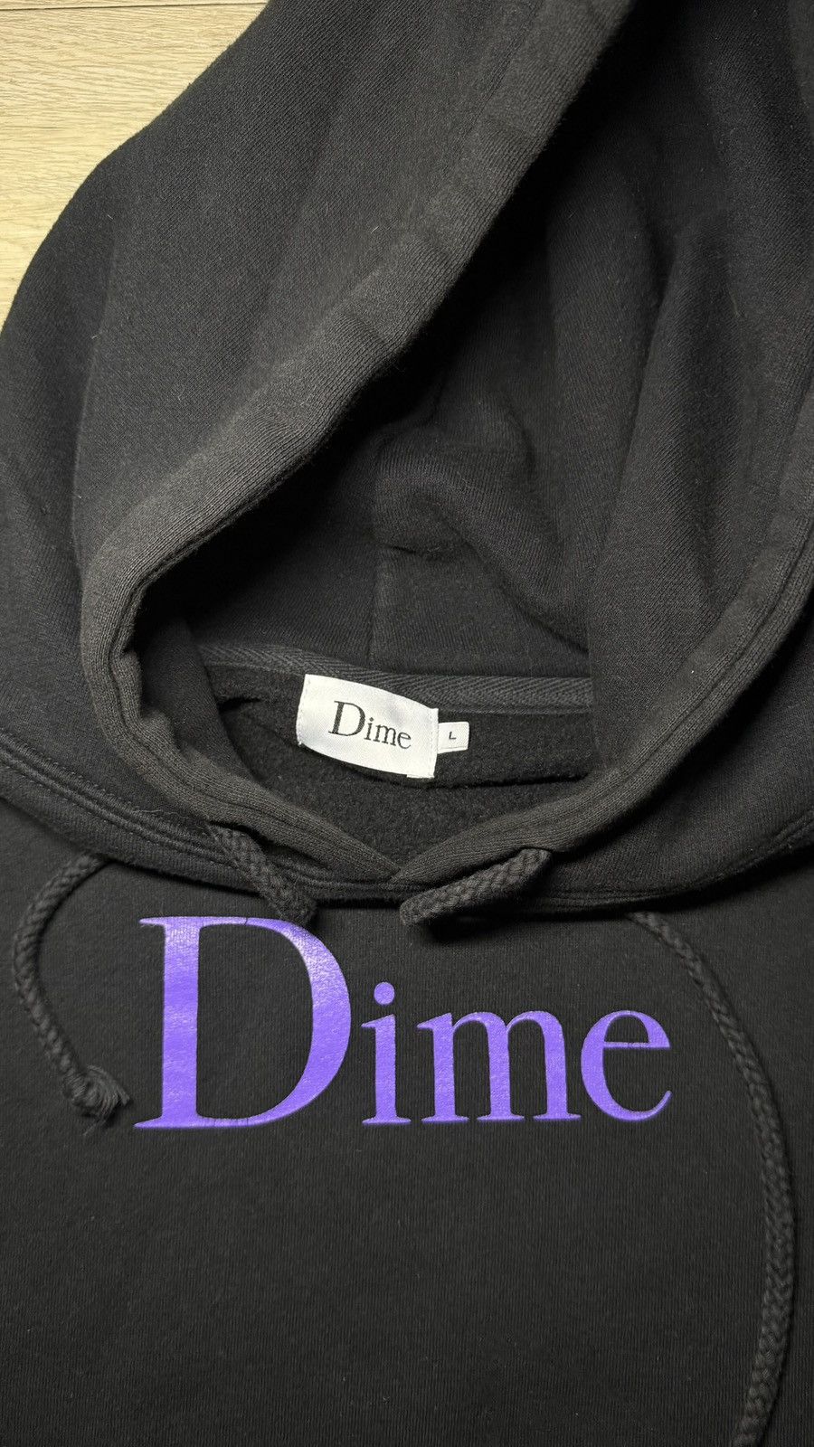 Dime Dime Classic Skateboards Purple Spellout Hoodie Dimecraft Size US L / EU 52-54 / 3 - 5 Thumbnail