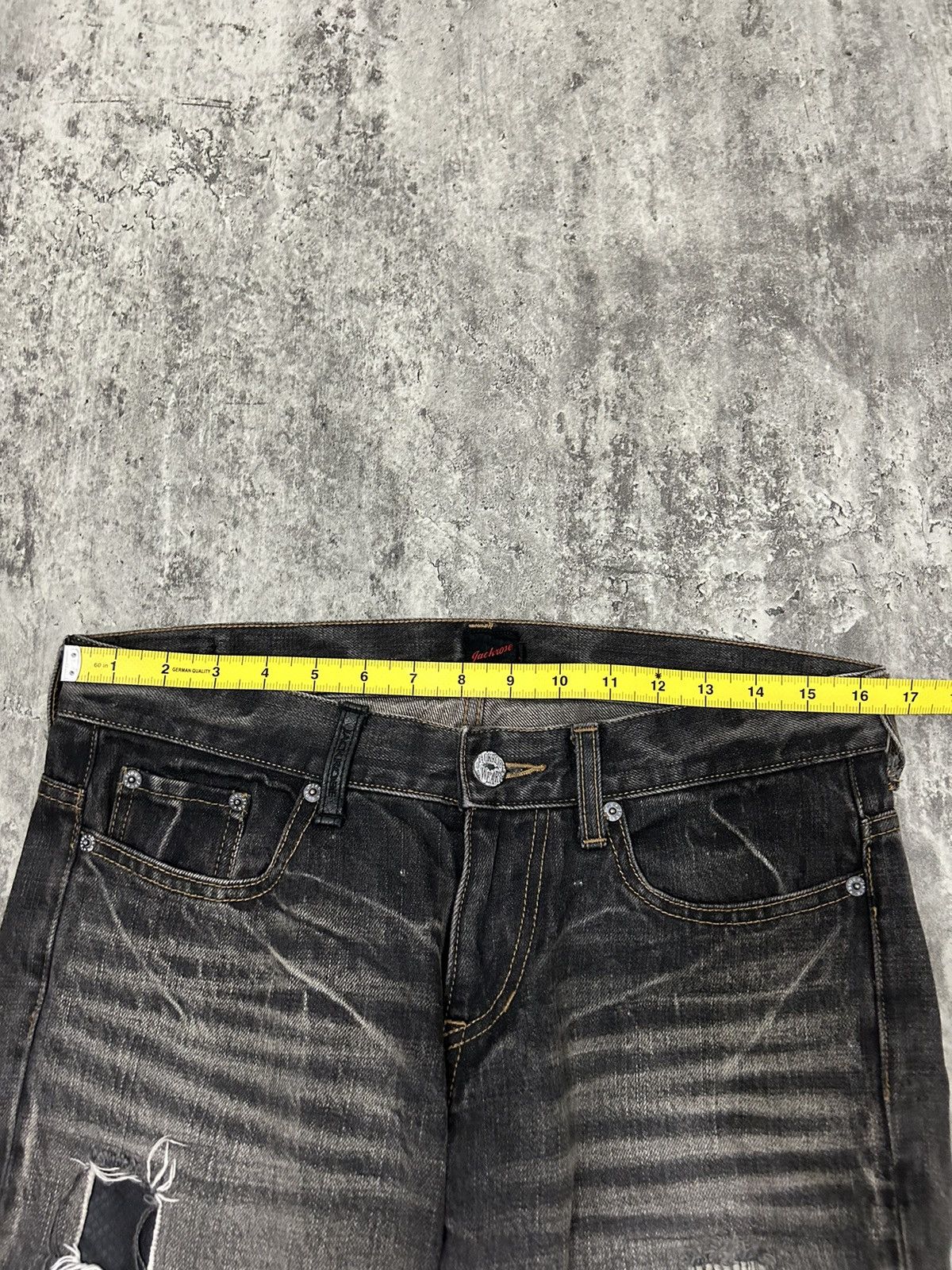 If Six Was Nine Jackrose Number Nine Tornado Mart style Denim Size US 33 - 19 Thumbnail