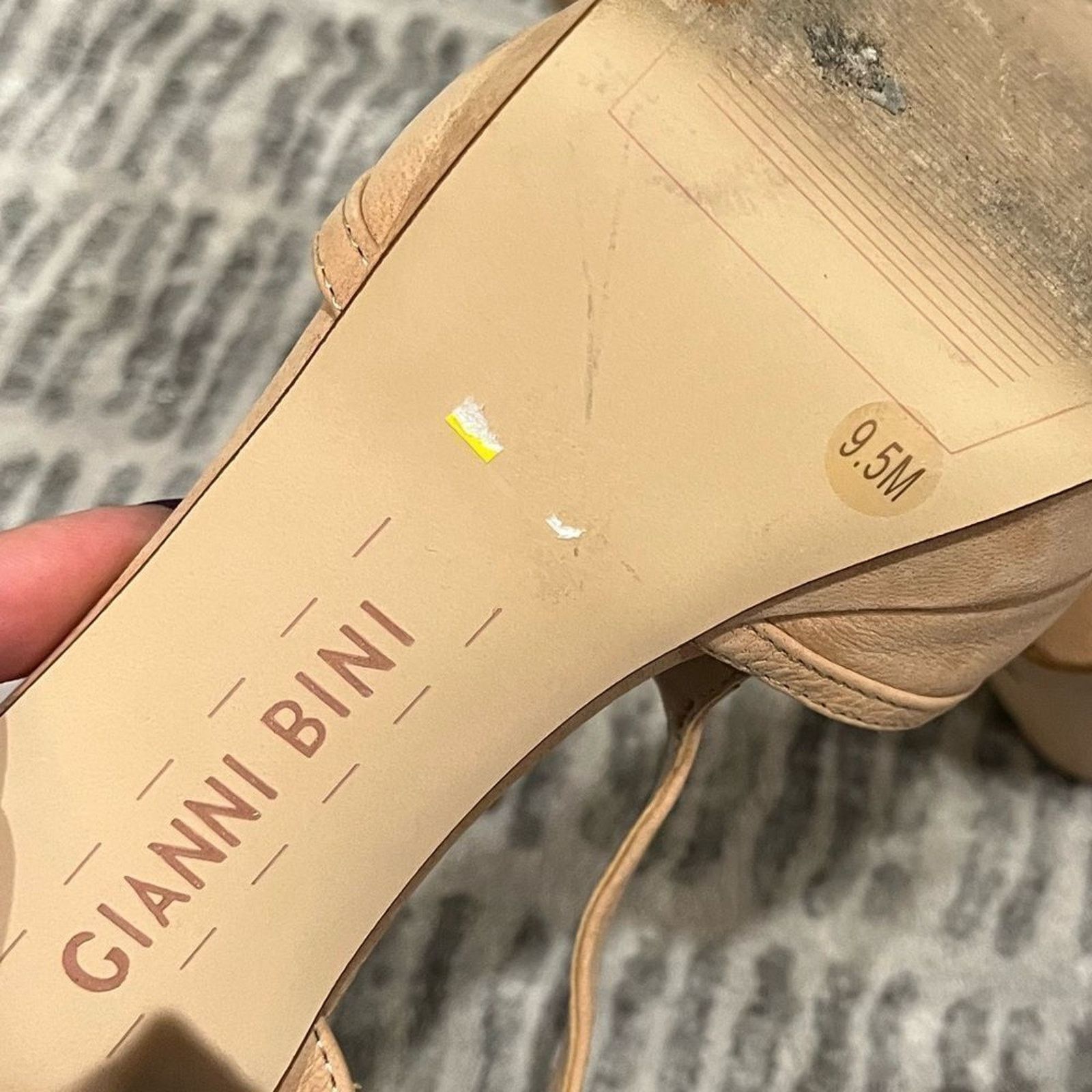 Gianni Valentino Gianni Bini Platform Stiletto High Heels Leather Beige 9.5 Size US 9.5 / IT 39.5 - 7 Thumbnail