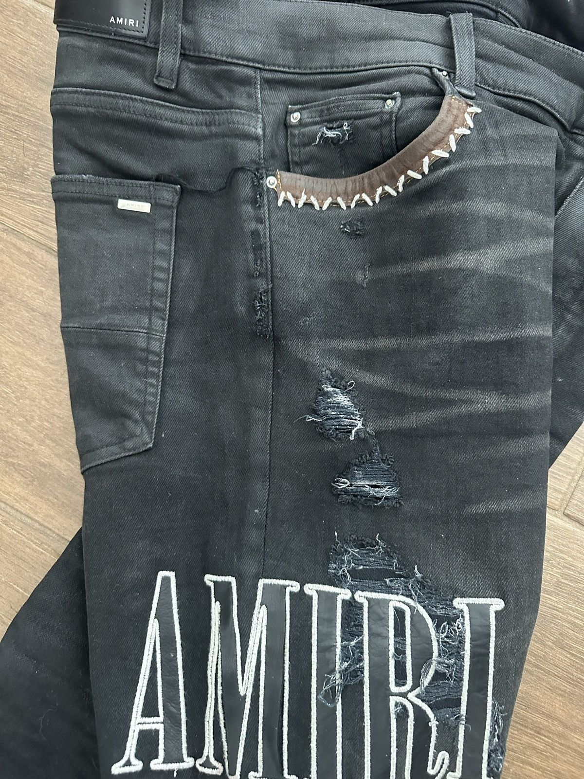 Amiri Amiri Grudge Patch Jeans Size US 34 / EU 50 - 5 Thumbnail