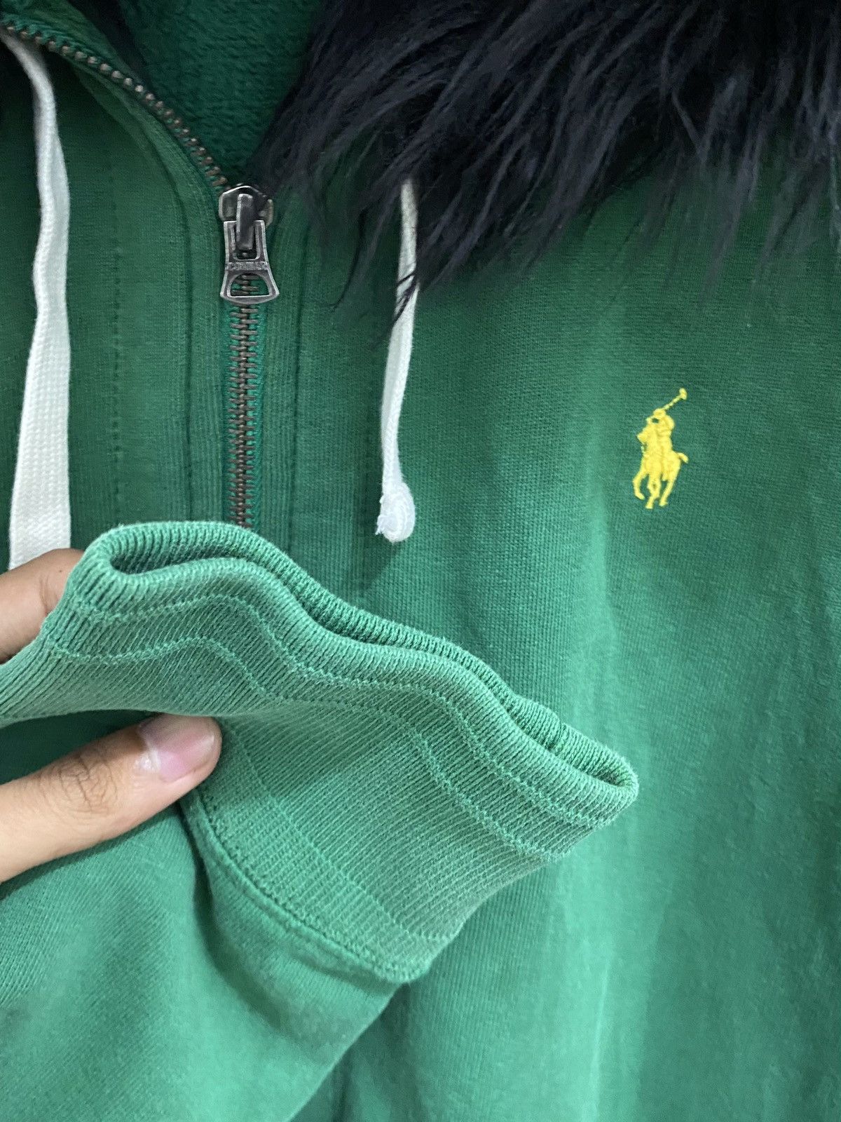Polo Ralph Lauren 💥LGB💥Polo Ralph Lauren Fur Zipper Hoodie LGB Style Size US L / EU 52-54 / 3 - 8 Thumbnail