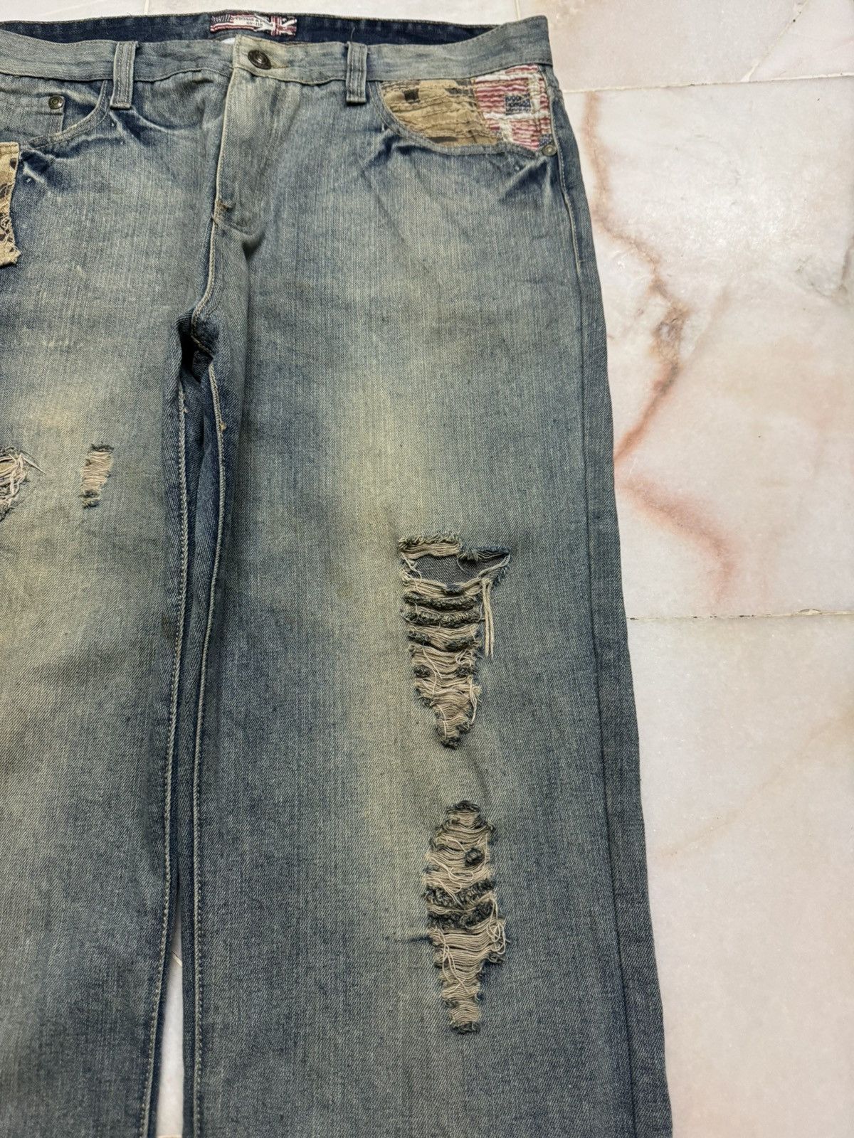 Tornado Mart ❗️BIG SIZE❗️GRUNGE APACHE VINTAGE & DENIM GS-115 MUDMAX CRAZY Size US 39 - 8 Thumbnail