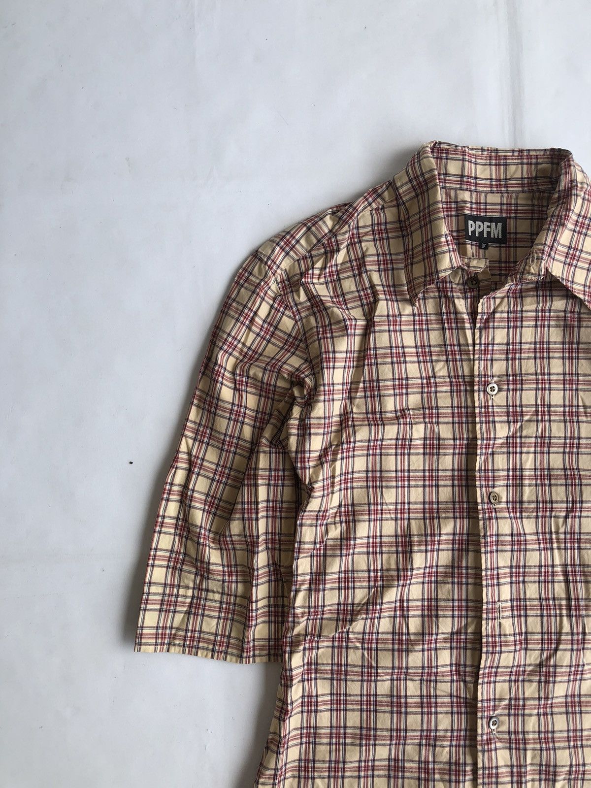 If Six Was Nine × Japanese Brand × PPFM Ppfm Stripe Long Sleeve Button Shirt Size US S / EU 44-46 / 1 - 4 Thumbnail