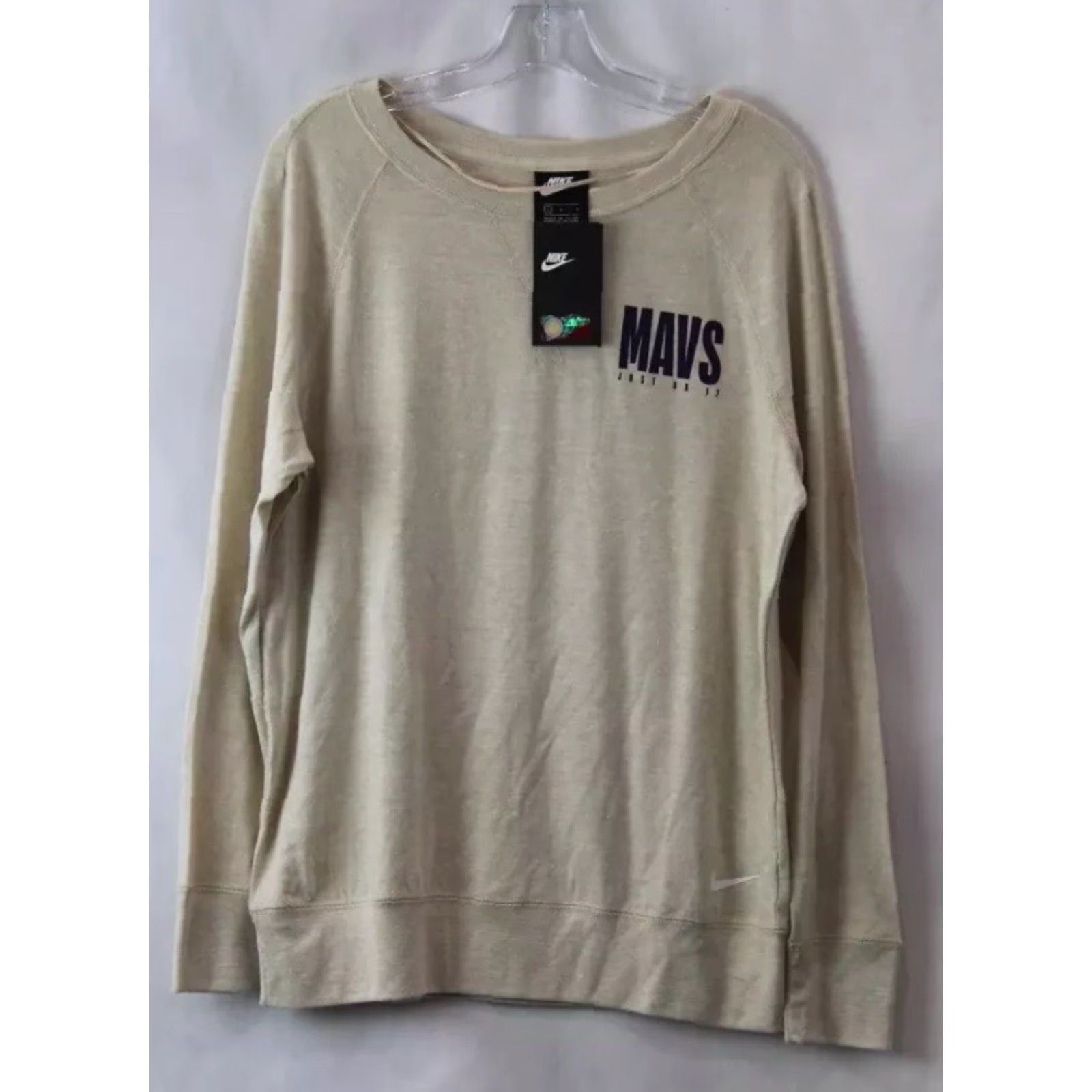 Nike Nike NBA Dallas Mavericks MAVS Beige Lightweight Sweatshirt L Women Size L / US 10 / IT 46 - 2 Thumbnail