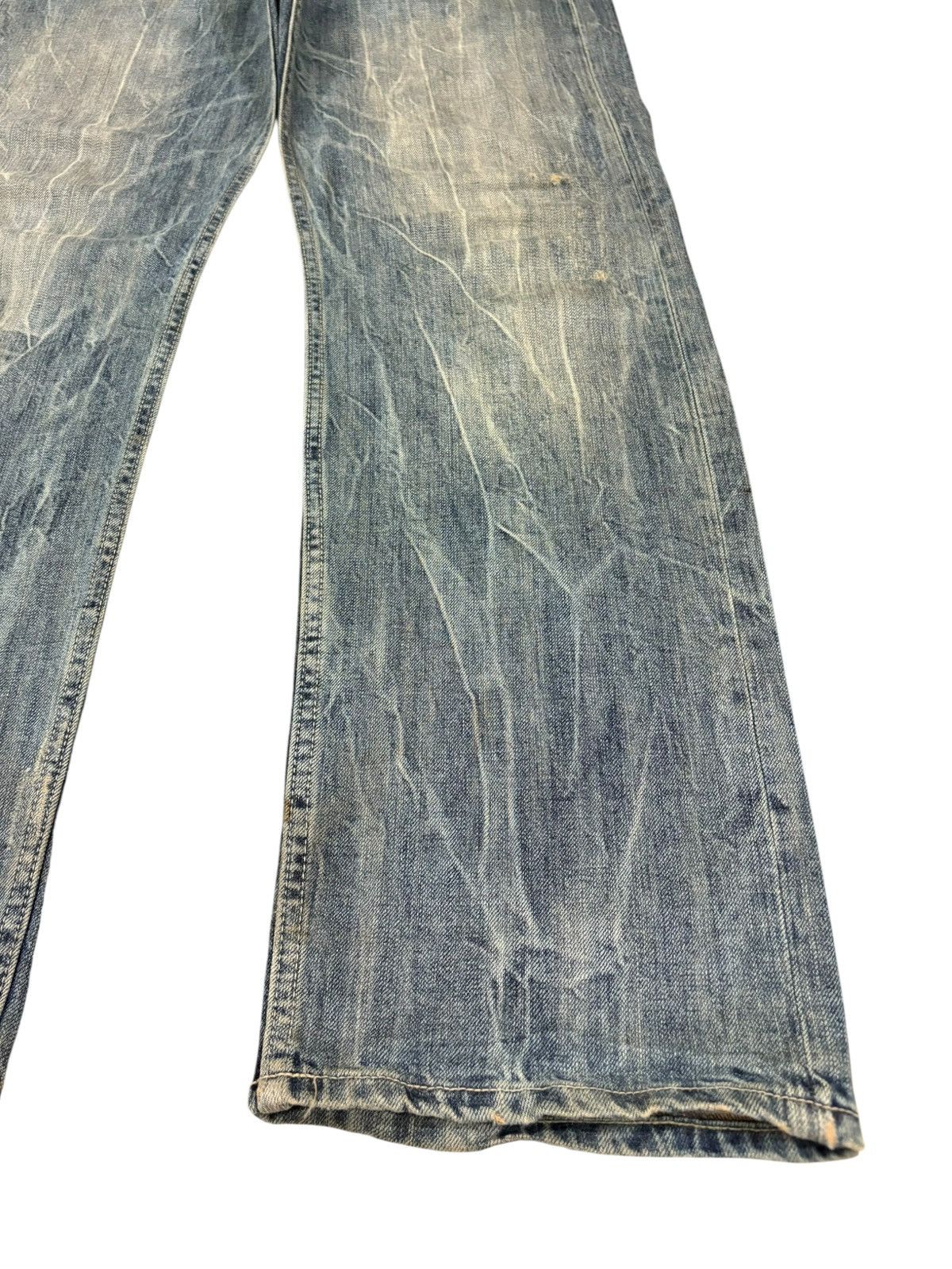 Japanese Brand Vintage Japanese Brand Rusty Wash Distress Baggy Jeans Size US 35 - 7 Thumbnail