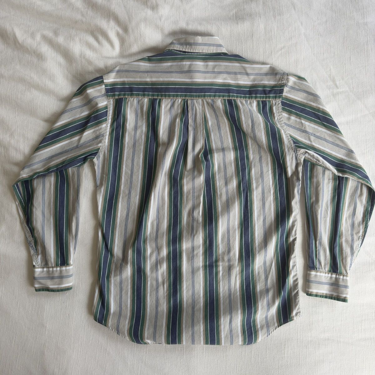 L.L. Bean × Vintage VINTAGE L.L. Bean striped button-up shirt, blue/green Size US S / EU 44-46 / 1 - 2 Thumbnail