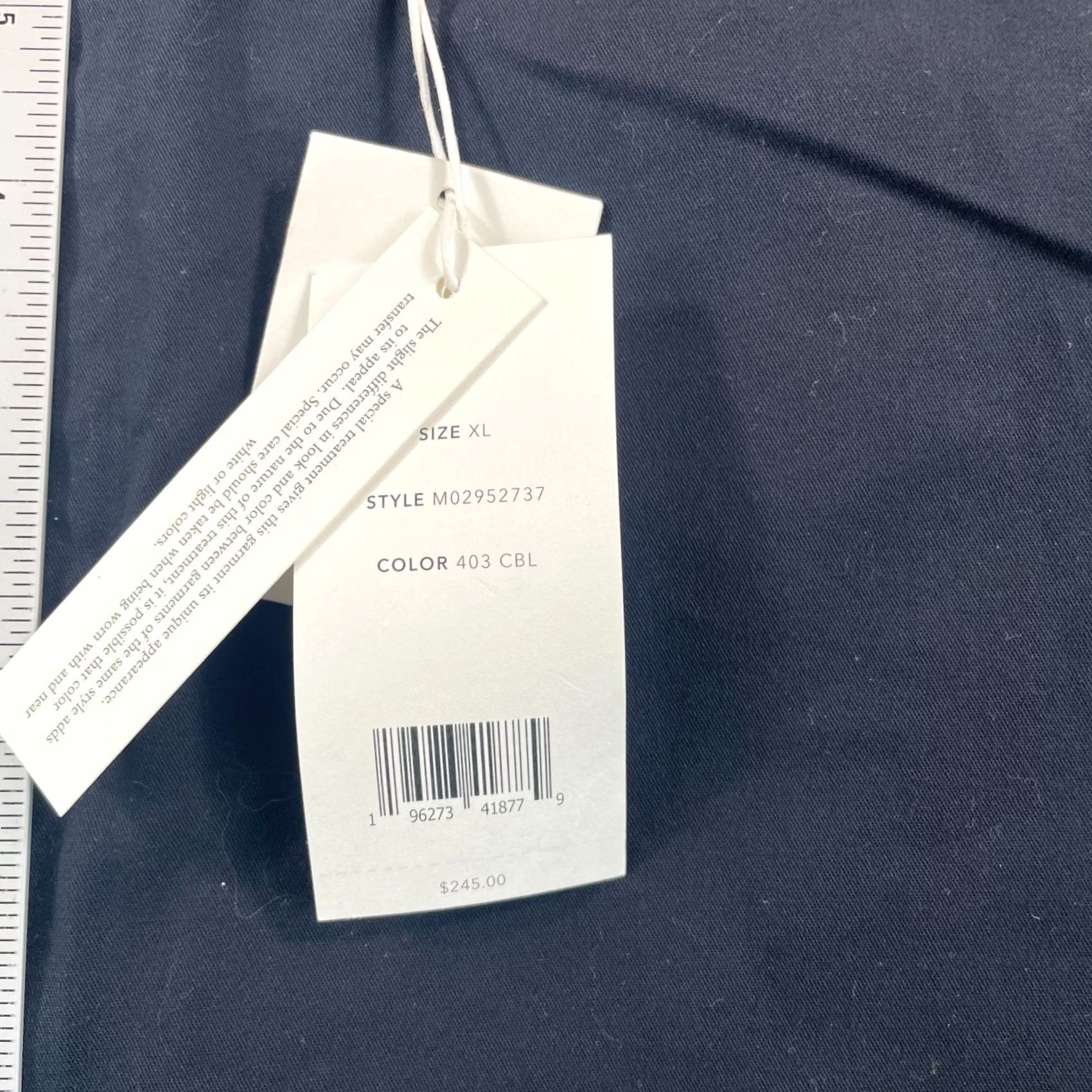 Vince Vince Beach Pants Men XL Coastal Blue Relaxed Fit Pants Size US 36 / EU 52 - 5 Thumbnail