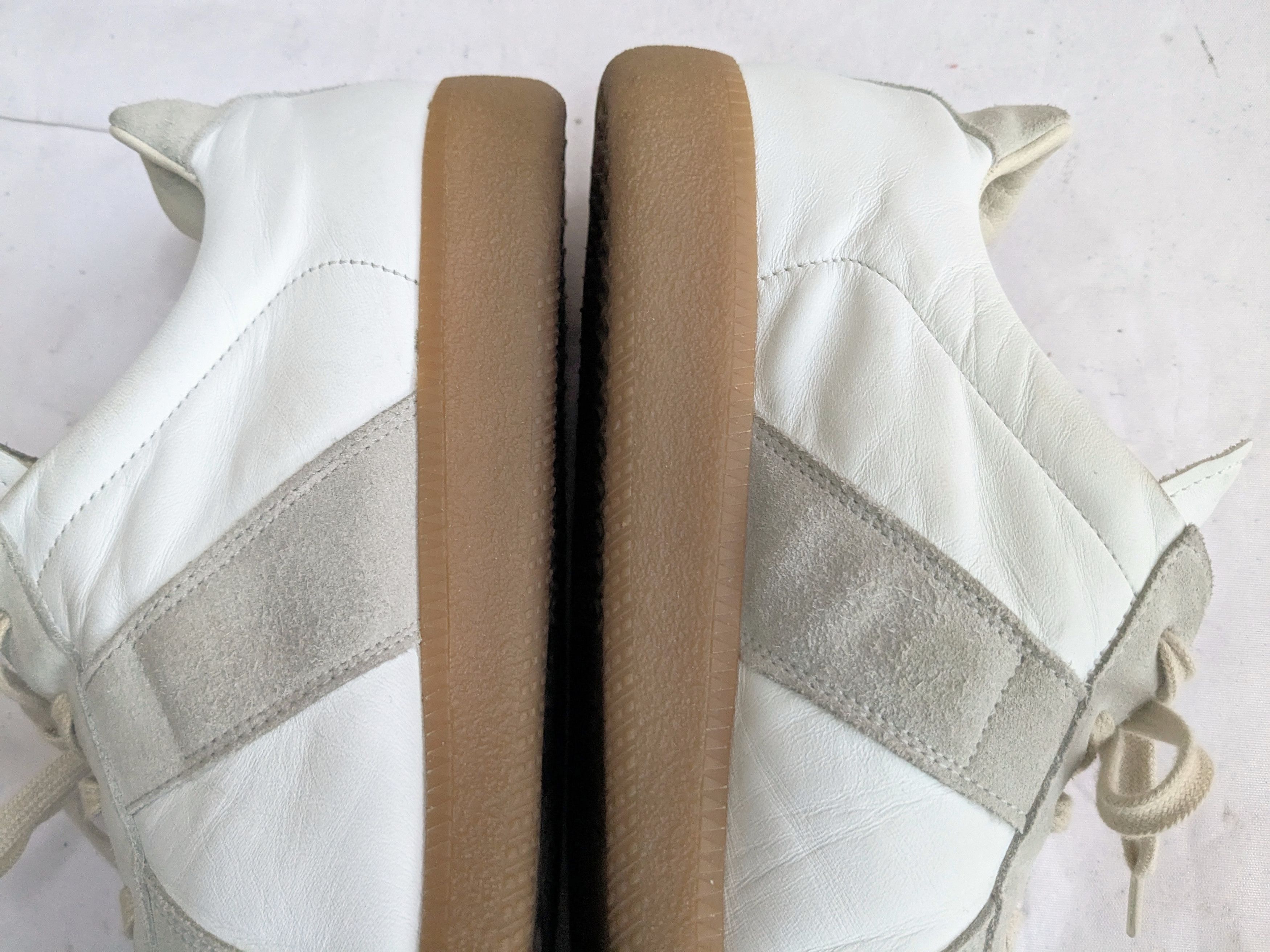 Maison Margiela Maison Mairgiela Replica GAT White Gray 14 47 Low Tops Size US 14 / EU 47 - 8 Thumbnail