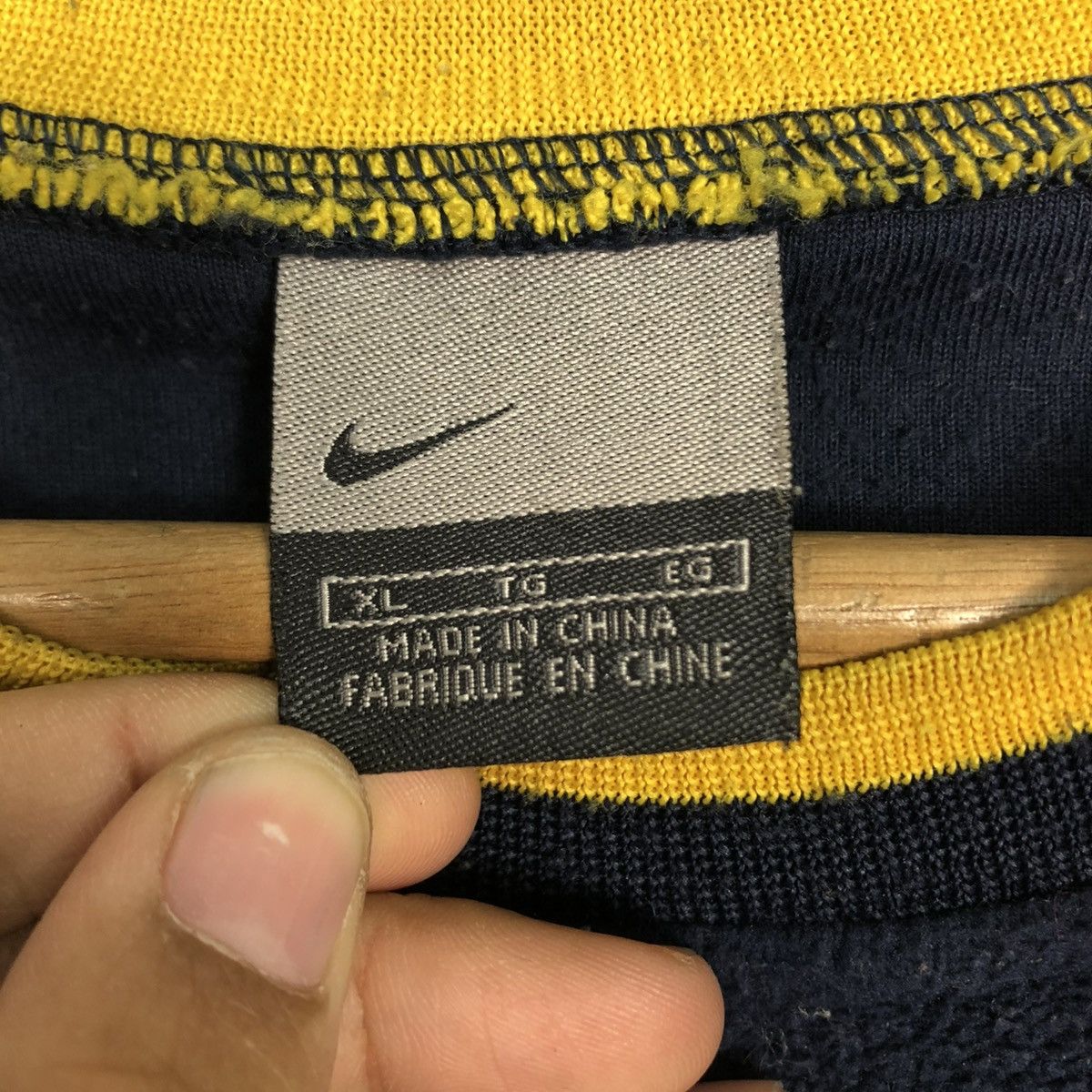 Nike 🔥VINTAGE SWEATSHIRT LONG SLEEVE NIKE SMALL PONY Size US XL / EU 56 / 4 - 15 Thumbnail