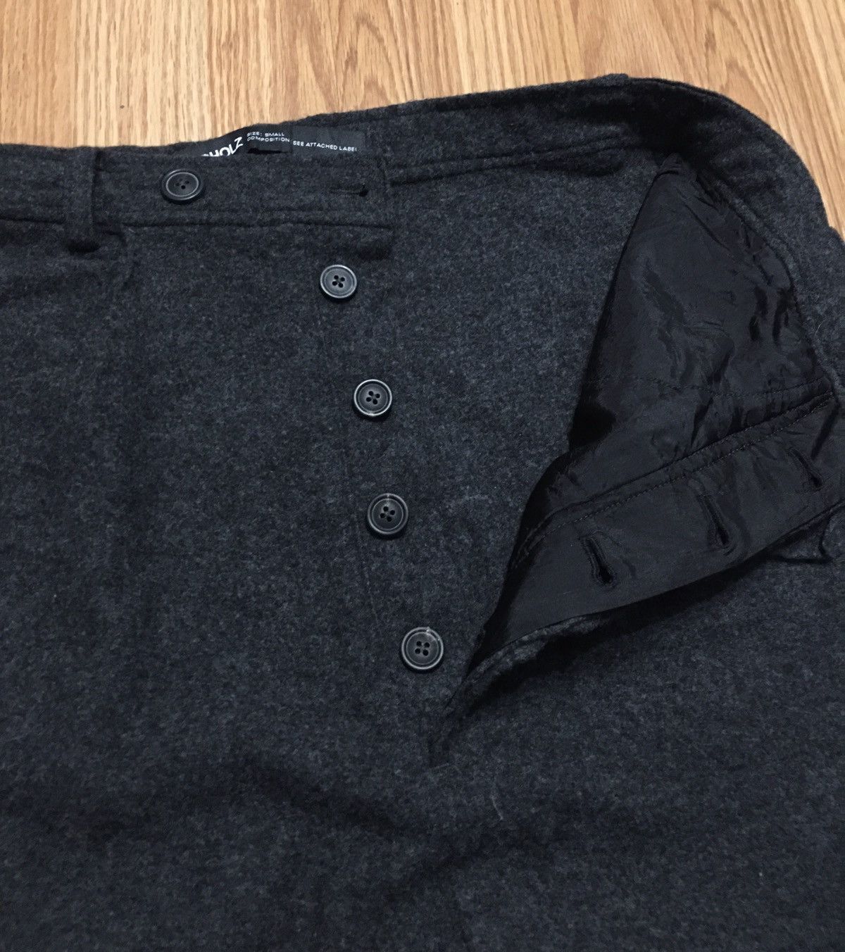 Rundholz RUNDHOLZ Black Label Grey Wool Designer Skirt S Size 26" / US 2 / IT 38 - 9 Thumbnail