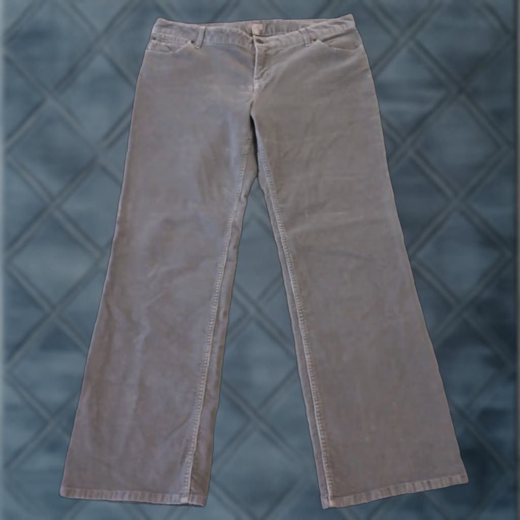 J. Jill J.Jill Pants Womens 14P Gray Bootcut Corduroy Stretch 35x29.5 Mid Rise Chino Pants Womens Mens? Size 36" / US 14 / IT 50 - 1 Thumbnail
