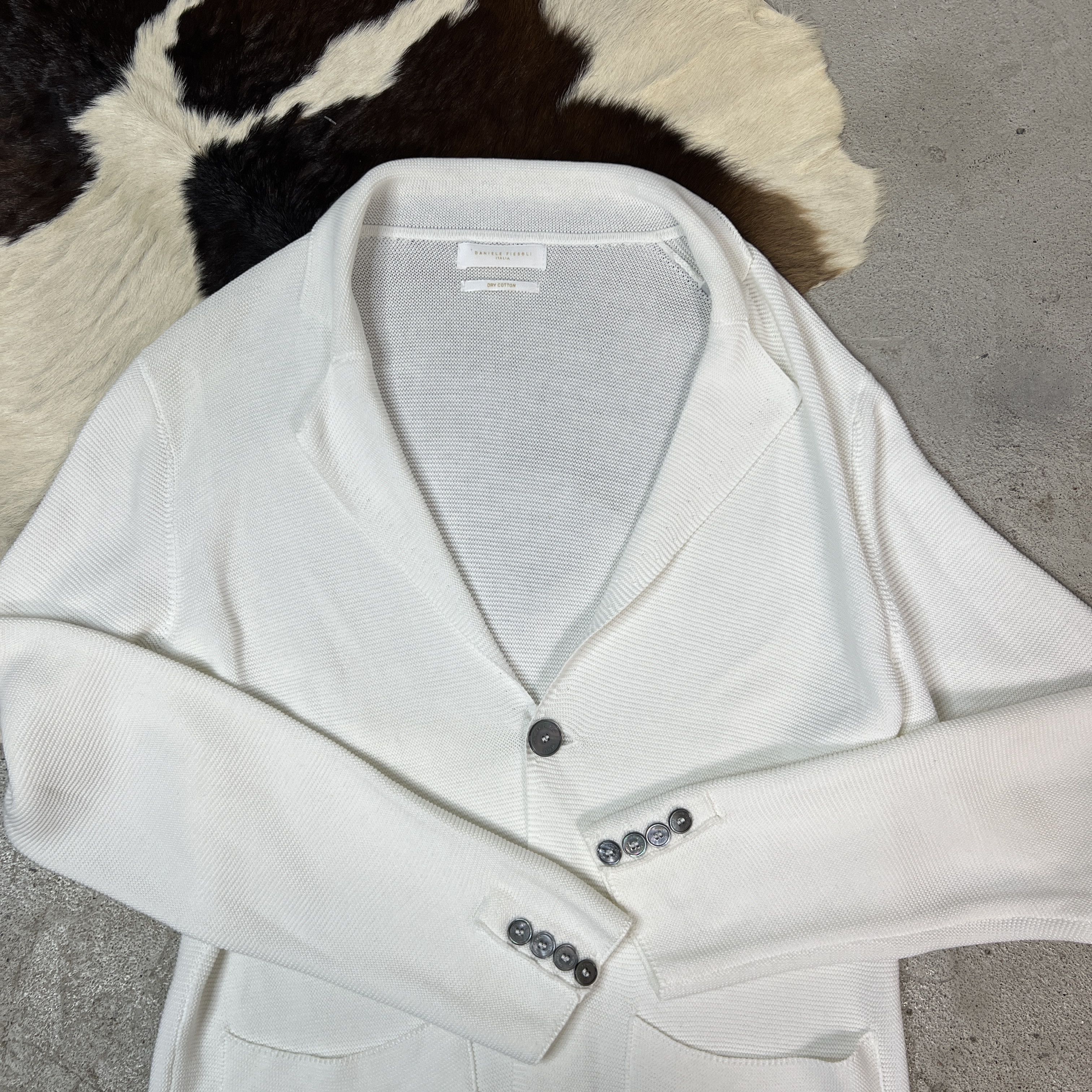 Daniele Fiesoli × Vintage Sweater jacket by Daniele Fiesoli Size M / US 6-8 / IT 42-44 - 2 Thumbnail