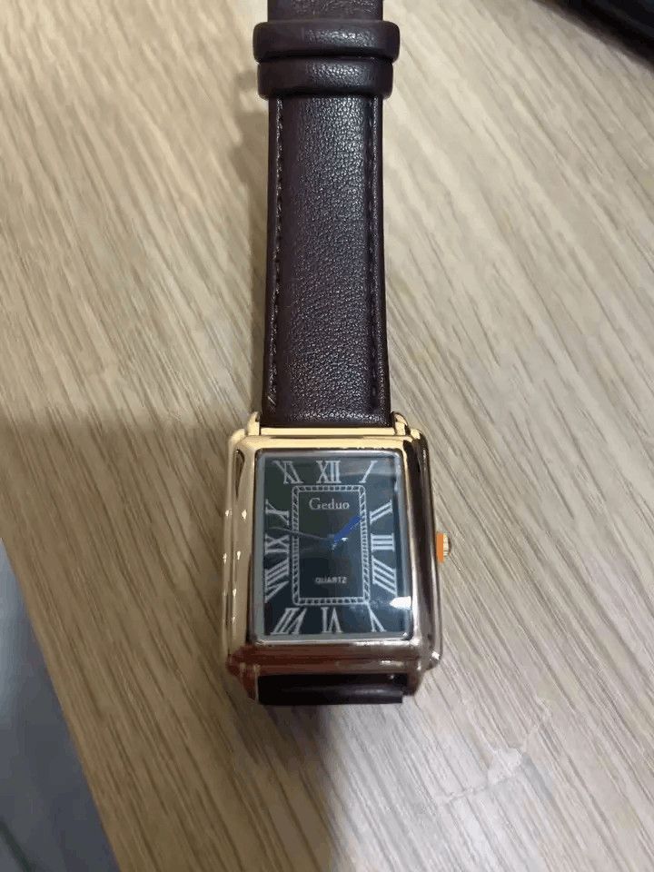 Japanese Brand Classic Roman Dial Quart Watch– Leather Strap Size ONE SIZE - 1 Thumbnail