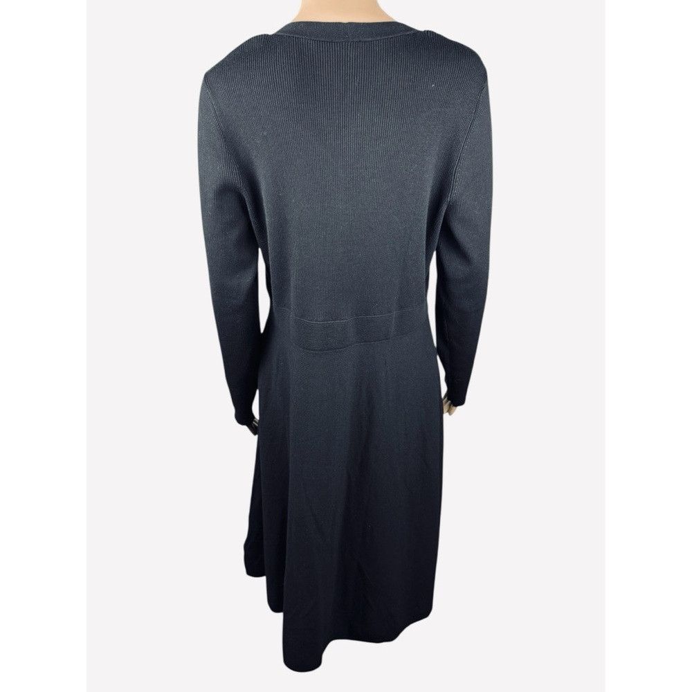Talbots New Talbots Sweetheart Fit & Flare Sweater Black Dress Size Size L / US 10 / IT 46 - 4 Thumbnail