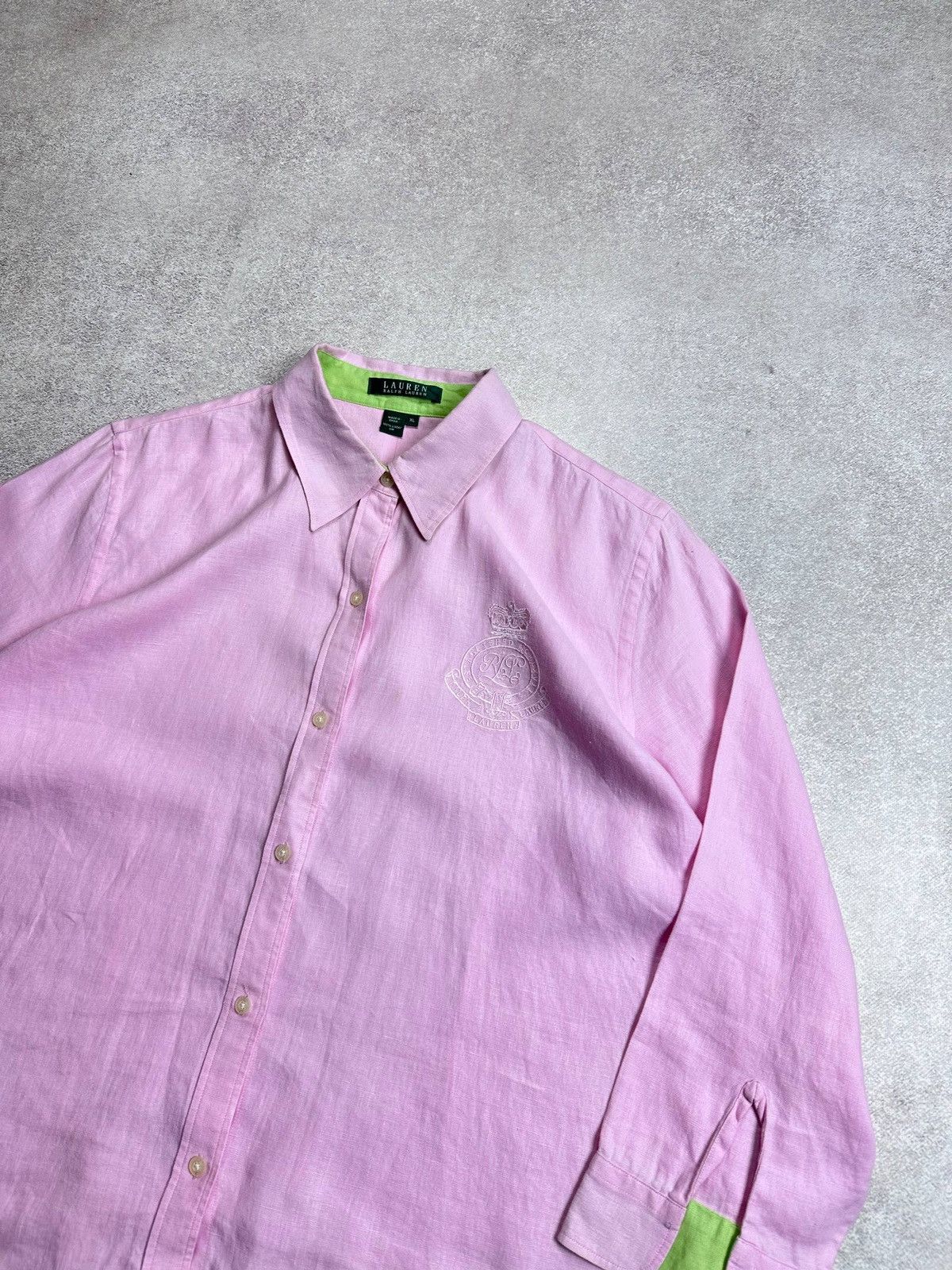 Polo Ralph Lauren Vintage 90s Polo Ralph Lauren Linen Shirt XL Size US XL / EU 56 / 4 - 2 Thumbnail