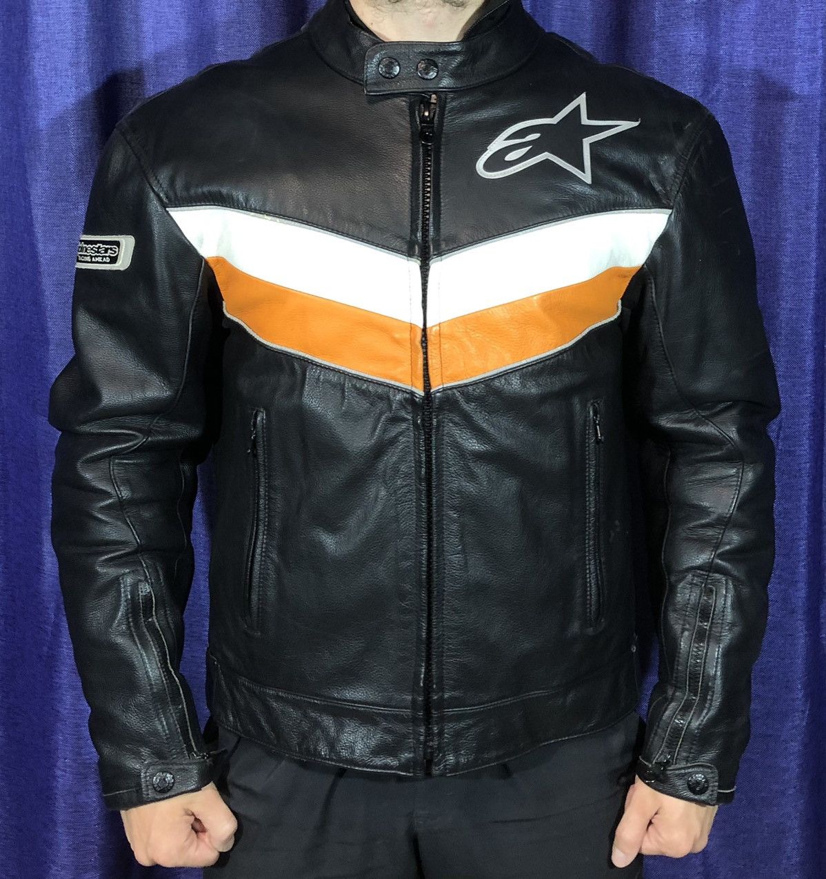Dainese × Honda × Yamaha Alpinestars Motorcycle Leather Jacket Racing Size US M / EU 48-50 / 2 - 2 Thumbnail