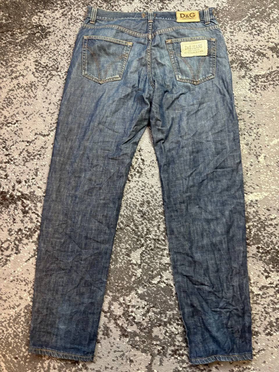 Dolce & Gabbana × Vintage Vintage Y2K Dolce & Gabbana Denim Distressed Faded Patch Pan Size US 32 / EU 48 - 10 Thumbnail