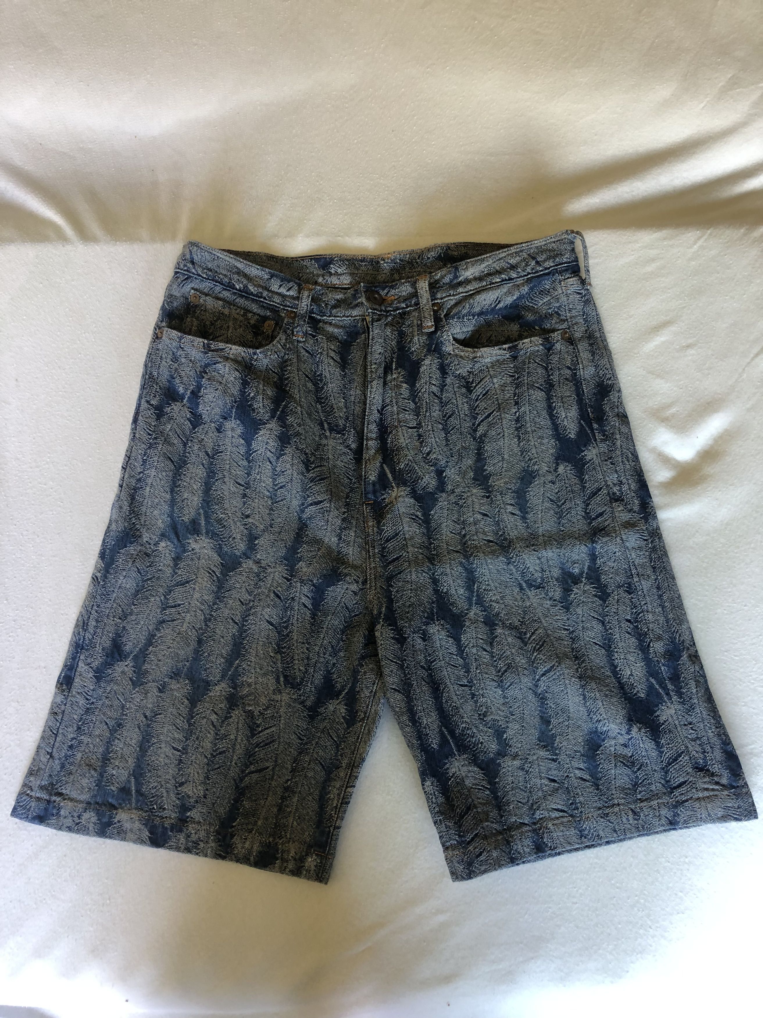 Kapital Kapital Magpie 5P Denim Jacquard Shorts Size US 36 / EU 52 - 1 Thumbnail