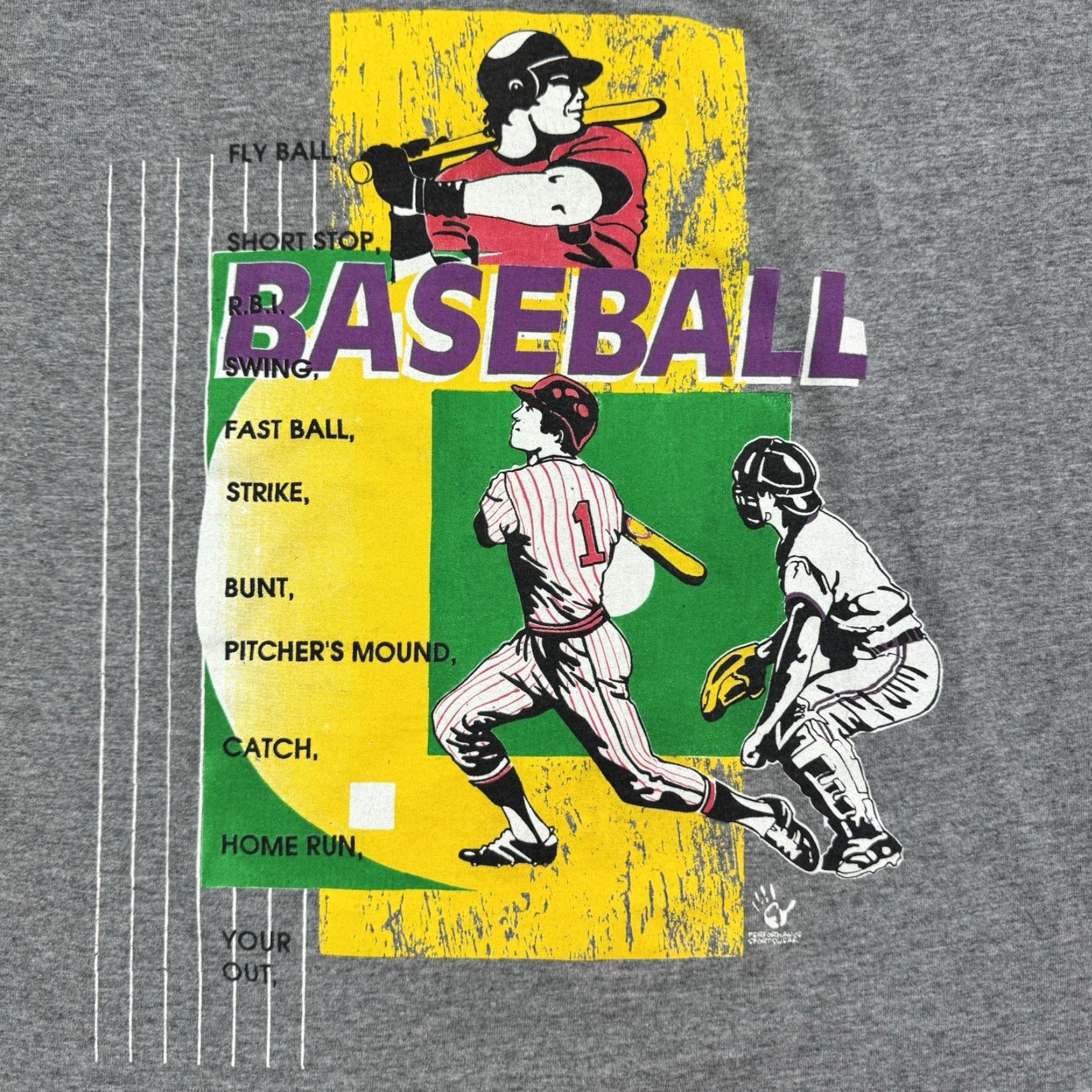 Vintage Vintage Unbranded Men's Baseball T-Shirt Adult Medium Short Sleeve Gray Graphic Print 90s Sports Size US M / EU 48-50 / 2 - 2 Thumbnail