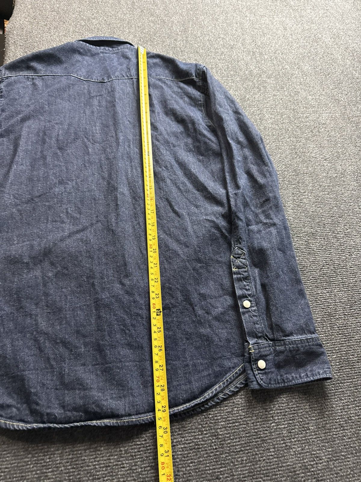 Lee Lee Slim Western Cowboy USA Denim Shirt Blue Snap Button L Size US L / EU 52-54 / 3 - 19 Thumbnail