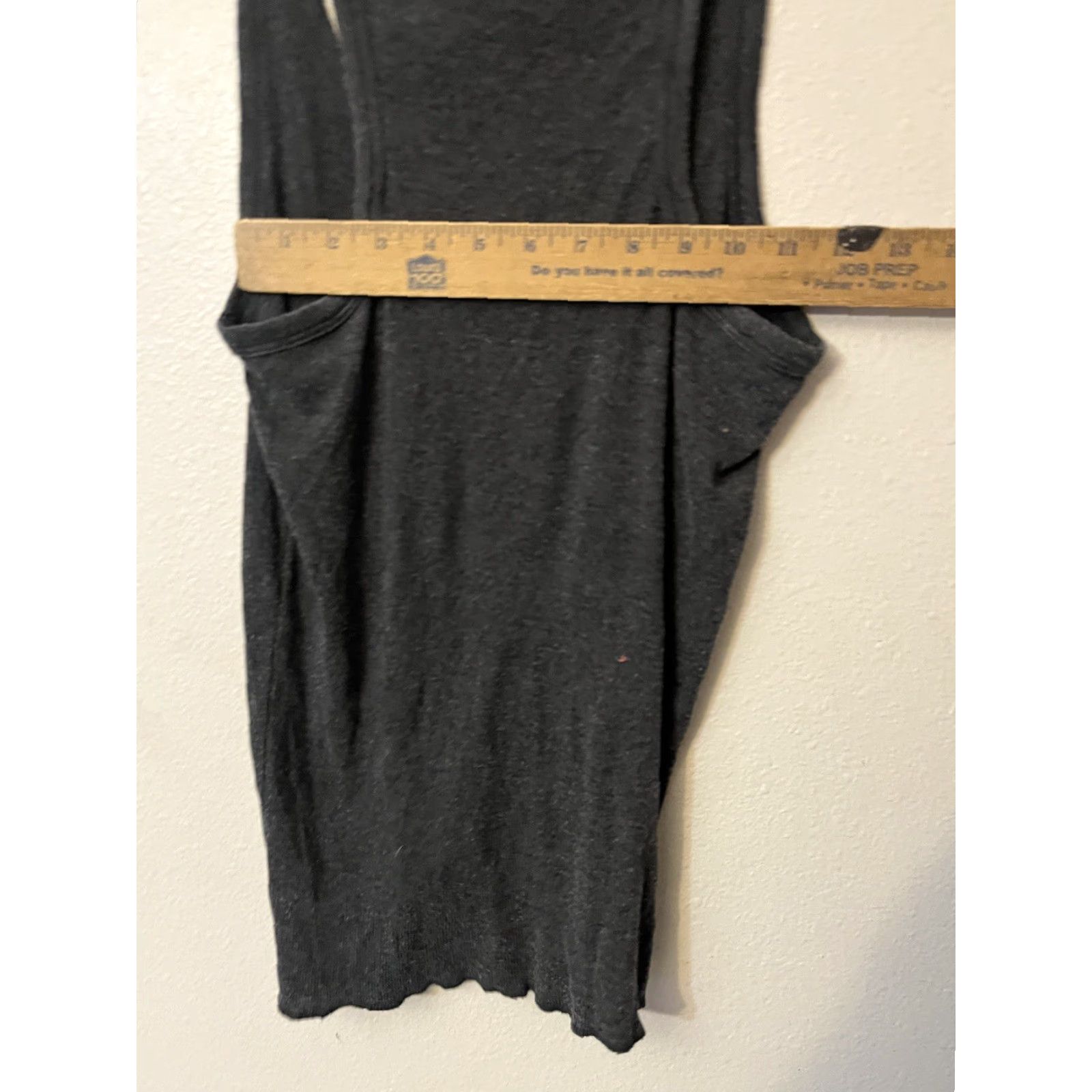 Vintage Aerie Women’s Tank Top Charcoal Gray Ribbed Scoop Neck Size M Size M / US 6-8 / IT 42-44 - 5 Thumbnail