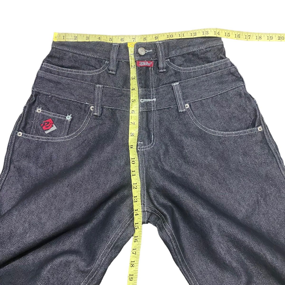 JNCO Vintage PJ Surf Denim Double Waist Baggy Pants Size US 29 - 15 Thumbnail