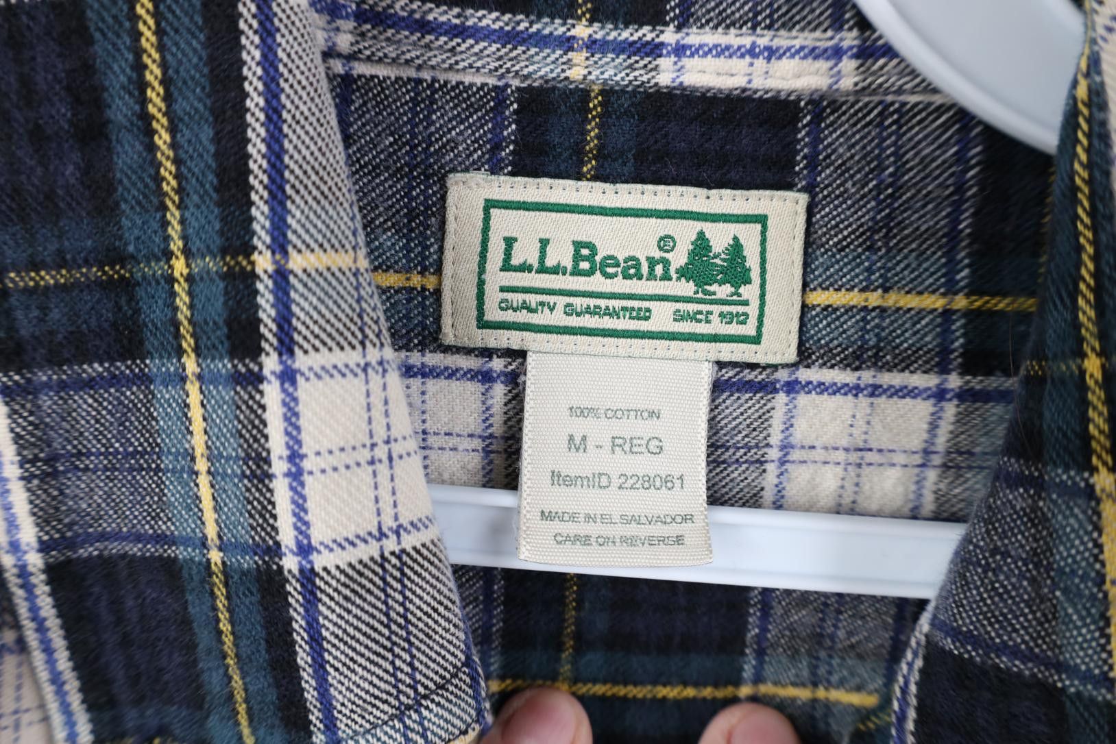 L.L. Bean Vintage 90s LL Bean Flannel Collared Button Down Shirt Plaid Size US M / EU 48-50 / 2 - 6 Thumbnail