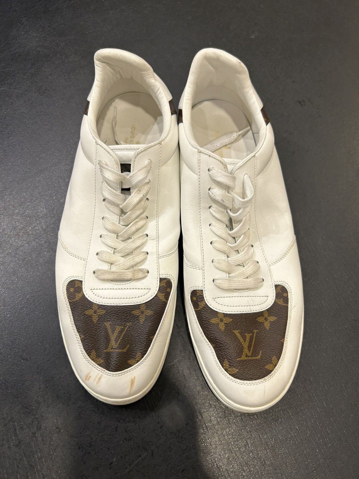 Louis Vuitton Louis Vuitton Rivoli Sneakers - Monogram/white Size US 10.5 / EU 43-44 - 6 Thumbnail