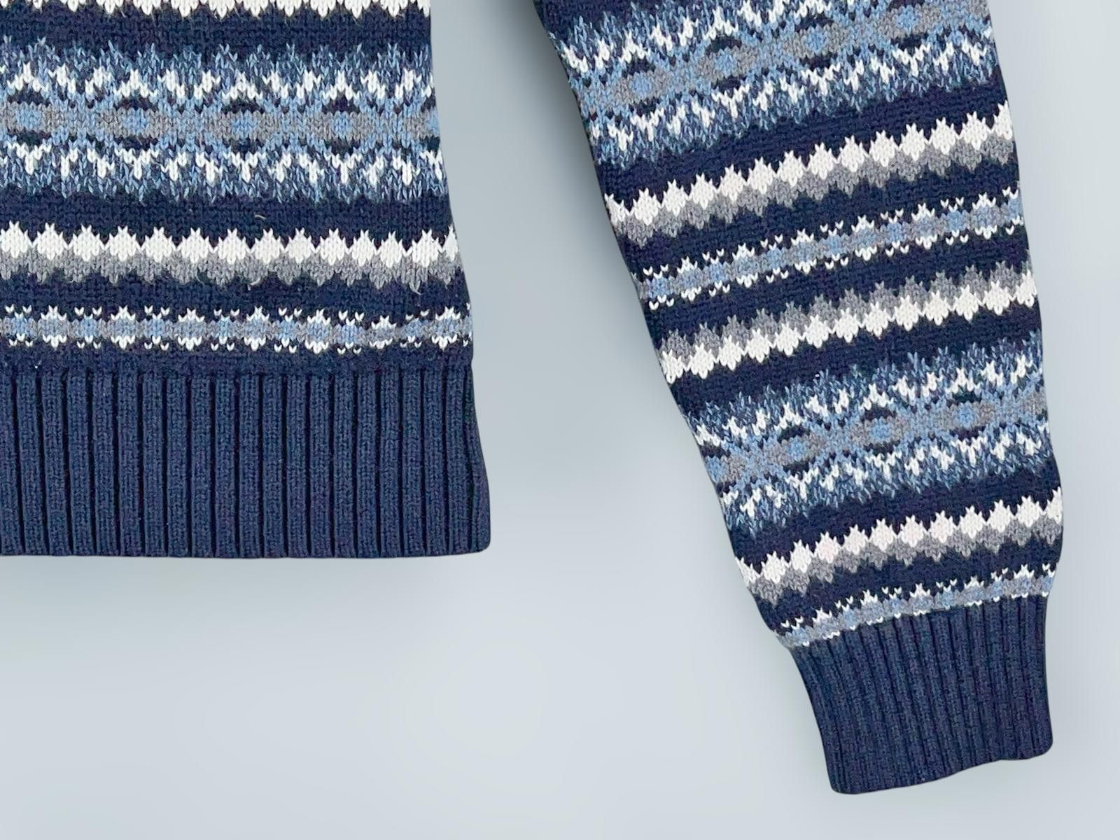 Tommy Hilfiger 90s Tommy Hilfiger Nordic Knit Pullover Sweater L Size L / US 10 / IT 46 - 8 Thumbnail