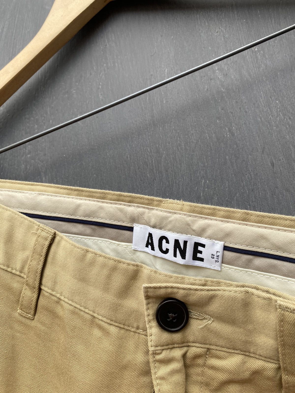 Acne Studios Acne Studios Roc Twill beige cotton pants size 46 Size US 44 / EU 60 - 4 Thumbnail