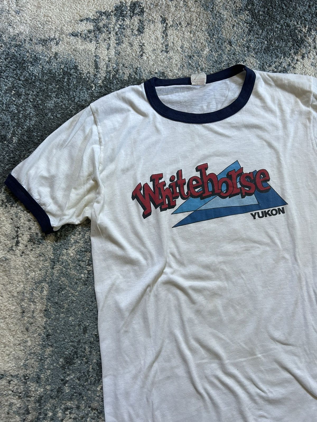 Vintage PENMANS WHiTEHORSE YUKON TERRiTORY MOUNTED COLLAR RiNGER TEE Size US L / EU 52-54 / 3 - 1 Thumbnail