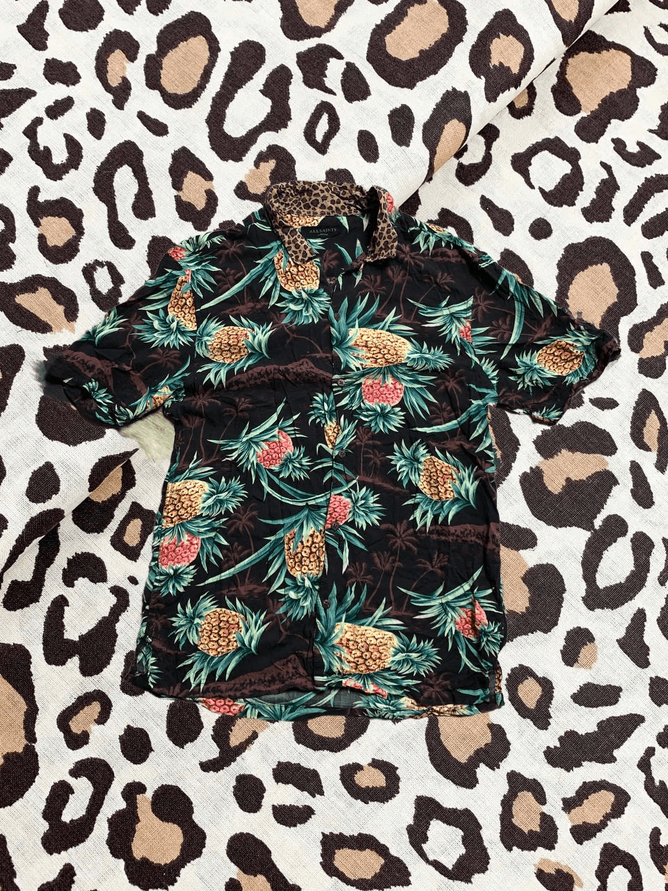 Allsaints Vintage Allsaints Mens y2k pineapple Shirt Size US M / EU 48-50 / 2 - 1 Thumbnail
