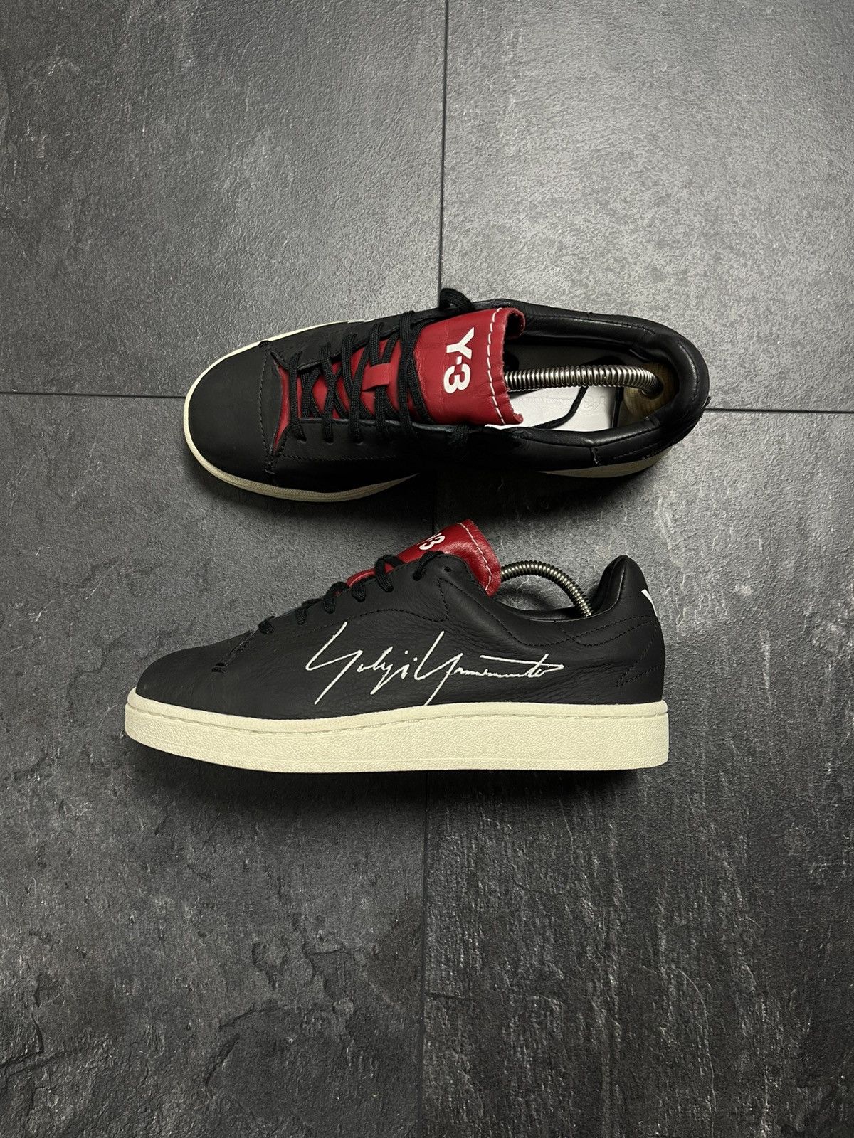 Adidas × Vintage × Yohji Yamamoto Adidas Y-3 Yohji Court Black sneakers Size US 5 / EU 37 - 8 Thumbnail