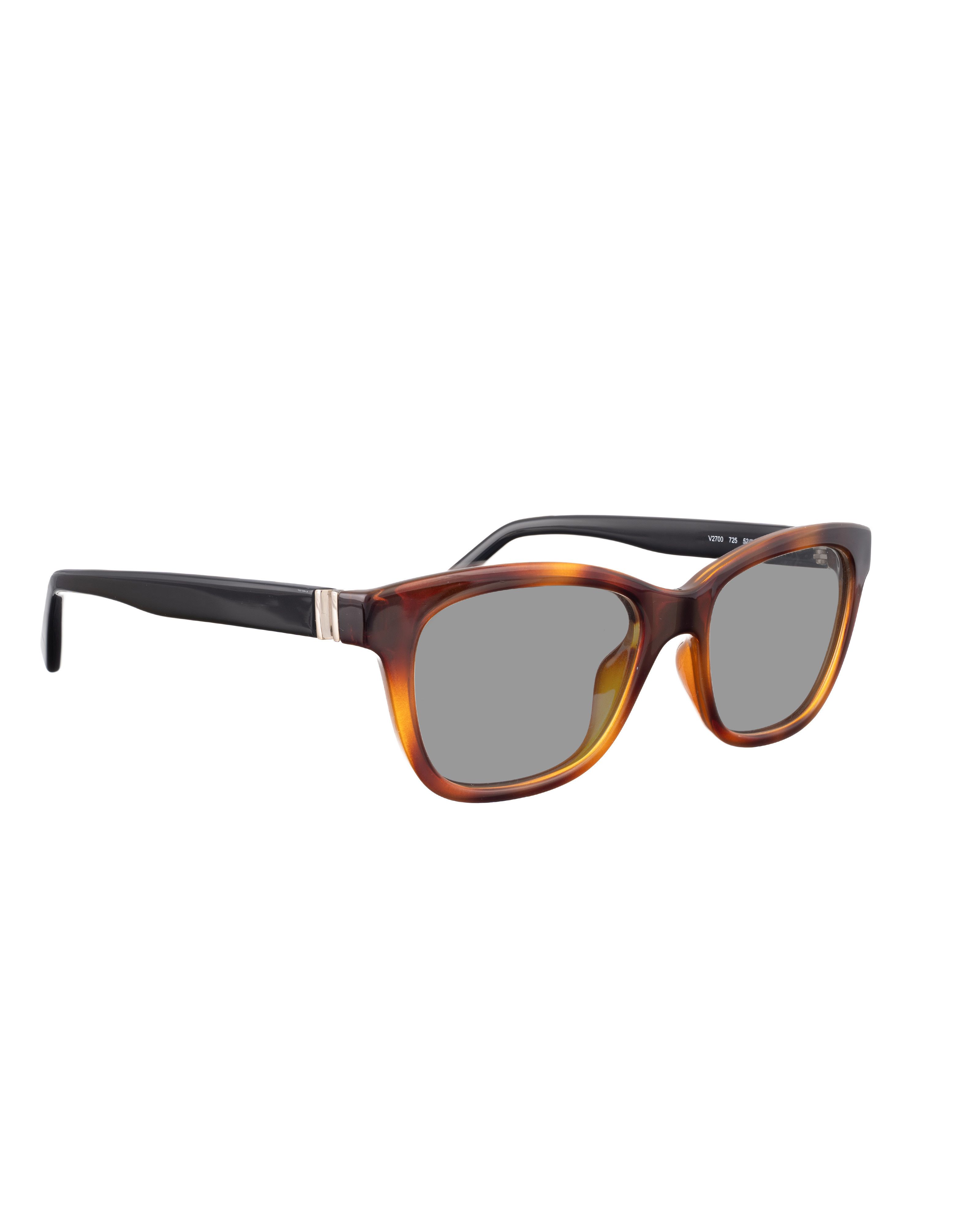 Valentino Valentino 00s Black & Havana Nerd Sunglasses Size ONE SIZE - 2 Thumbnail