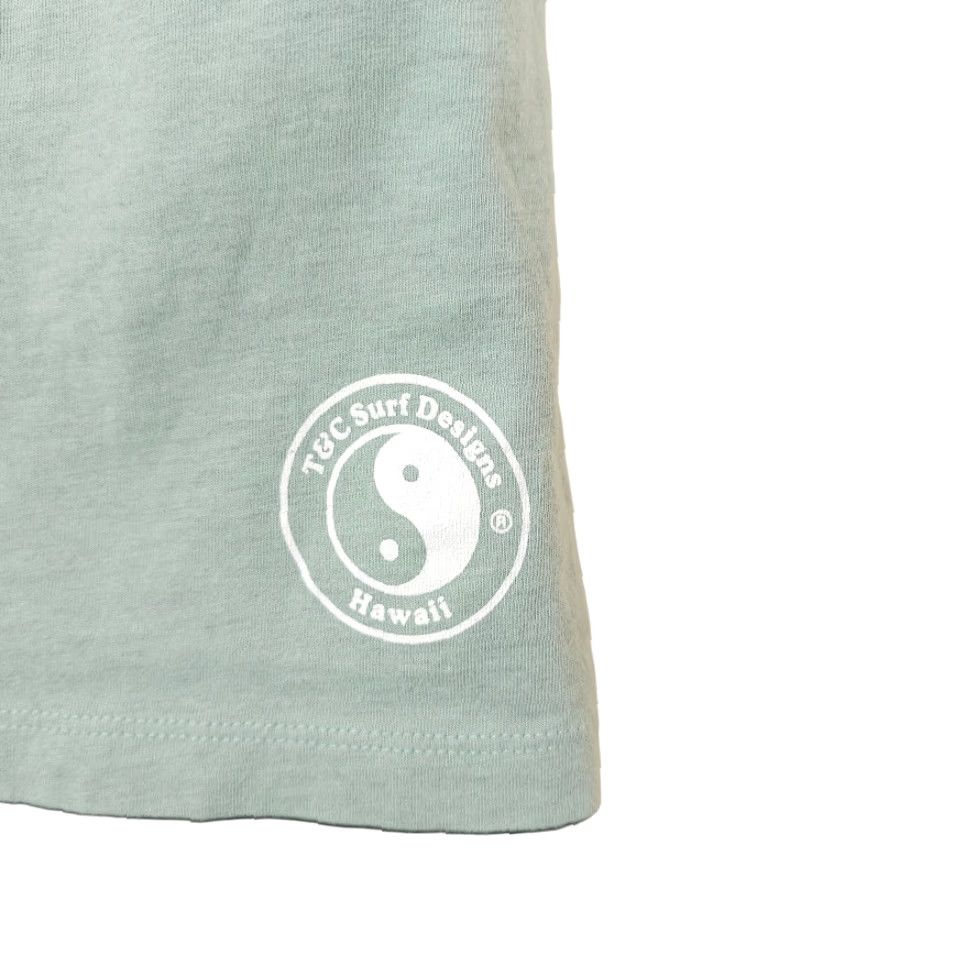 ALOHAS T&C Surf Designs T Shirt Womens Medium Blue Peace Aloha Hawaii Surfer Tee Size M / US 6-8 / IT 42-44 - 5 Thumbnail