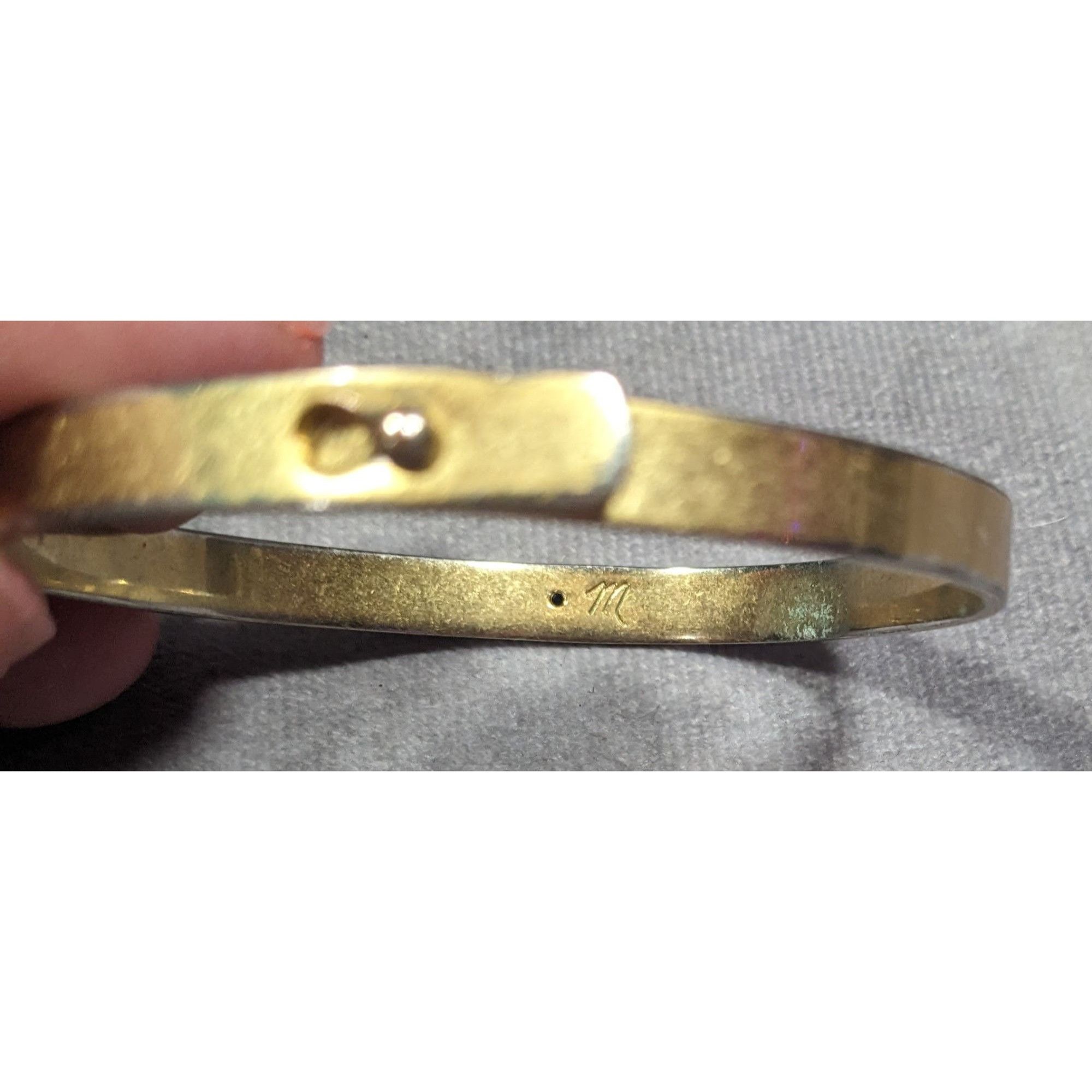 Madewell Madewell Preppy Gold Tone Bangle Bracelet Size ONE SIZE - 10 Thumbnail