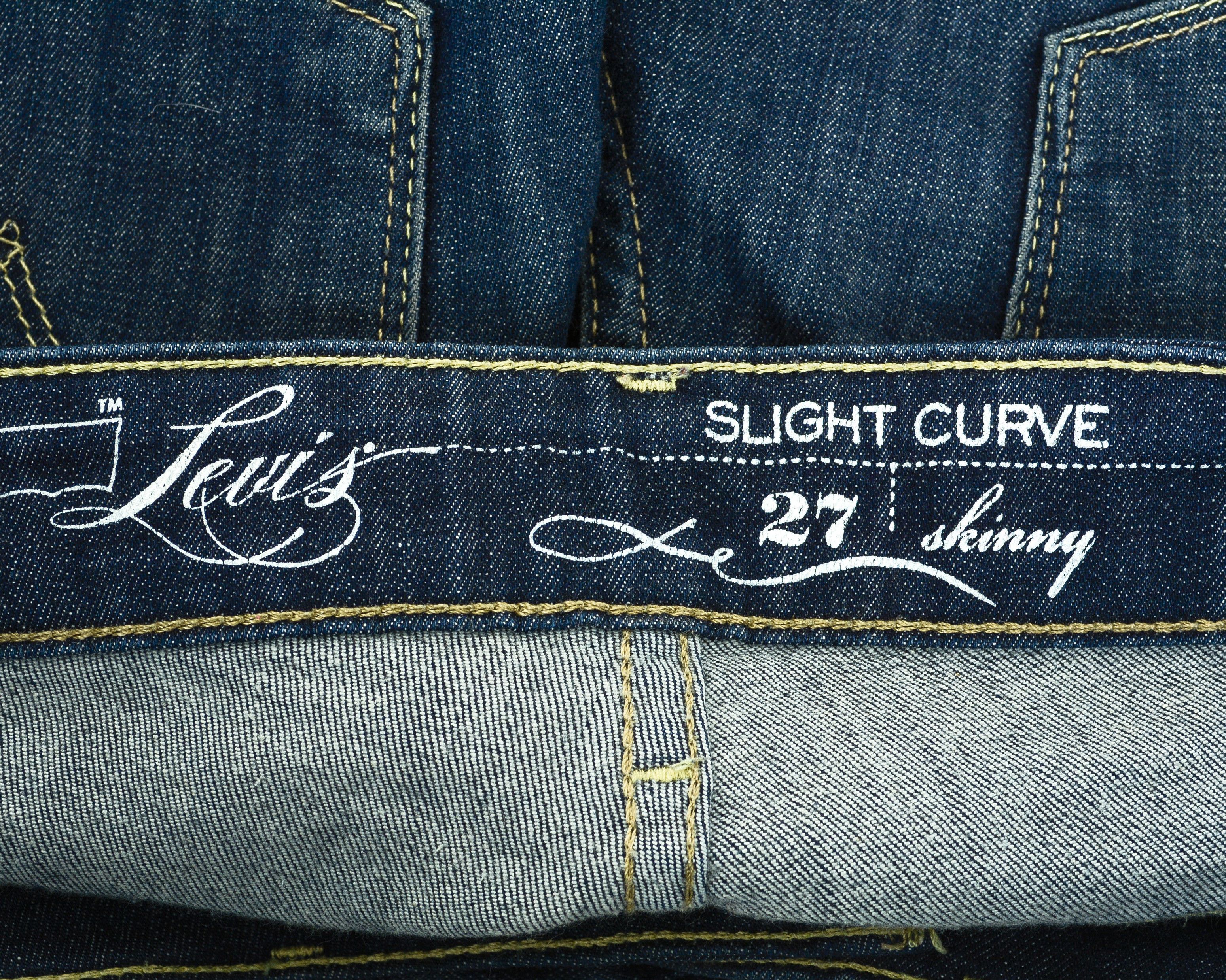 Levi's Slight Curve Skinny W27 L32 Trousers Pants Navy Low Rise Size 27" / US 4 / IT 40 - 6 Thumbnail