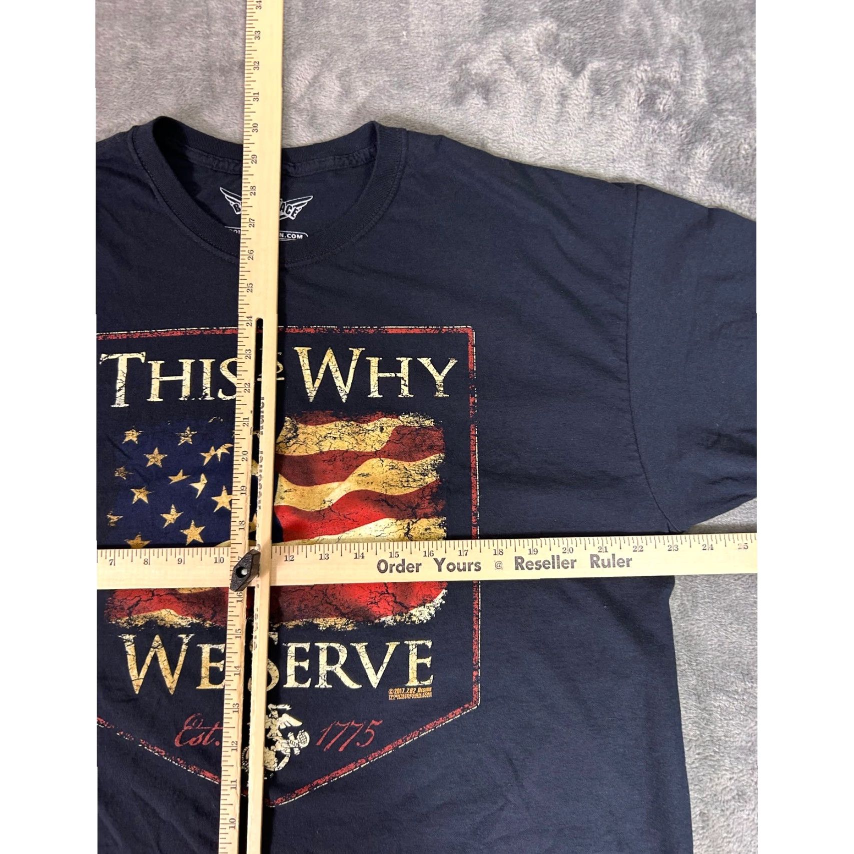 Vintage Y2K USMC "This Is Why We Serve" Graphic T Shirt Men's XL Veterans Size US XL / EU 56 / 4 - 5 Thumbnail