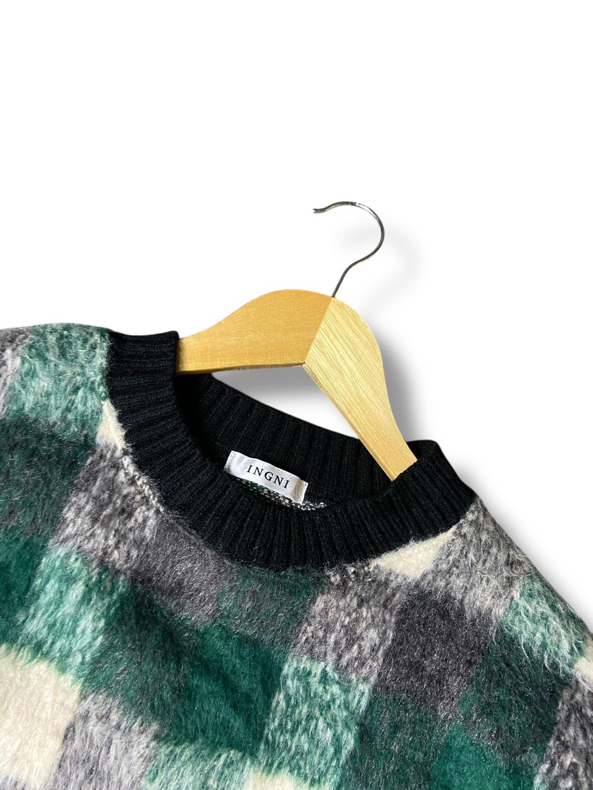 Designer × Japanese Brand × Vintage INGNI Japanese Brand Checkered Rib Tunic Sweater (132) Size US M / EU 48-50 / 2 - 5 Thumbnail