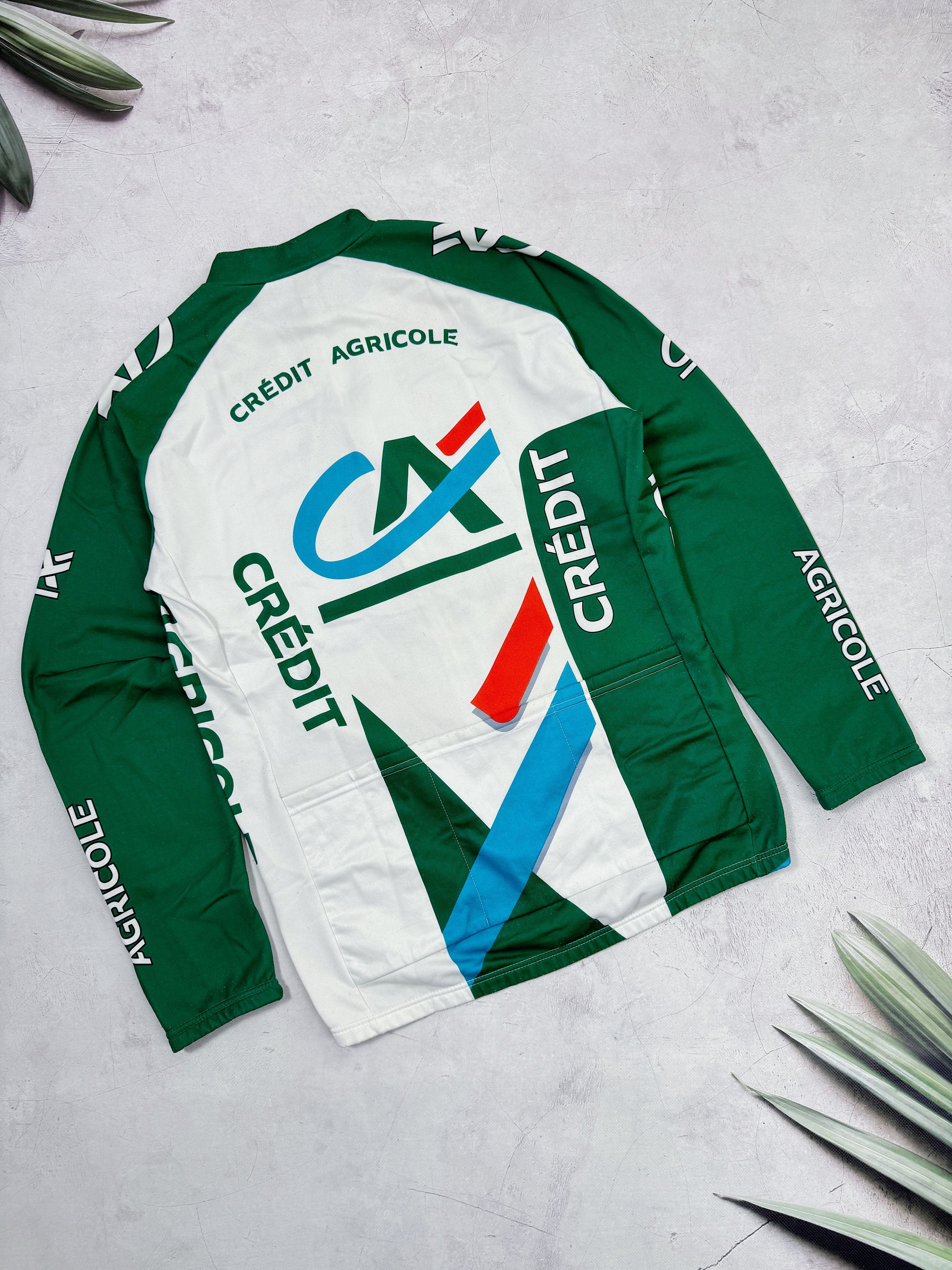 Vintage Vintage Nalini Cycling Jersey Eddy Merckx Credit Agricole LS Size US XL / EU 56 / 4 - 16 Thumbnail