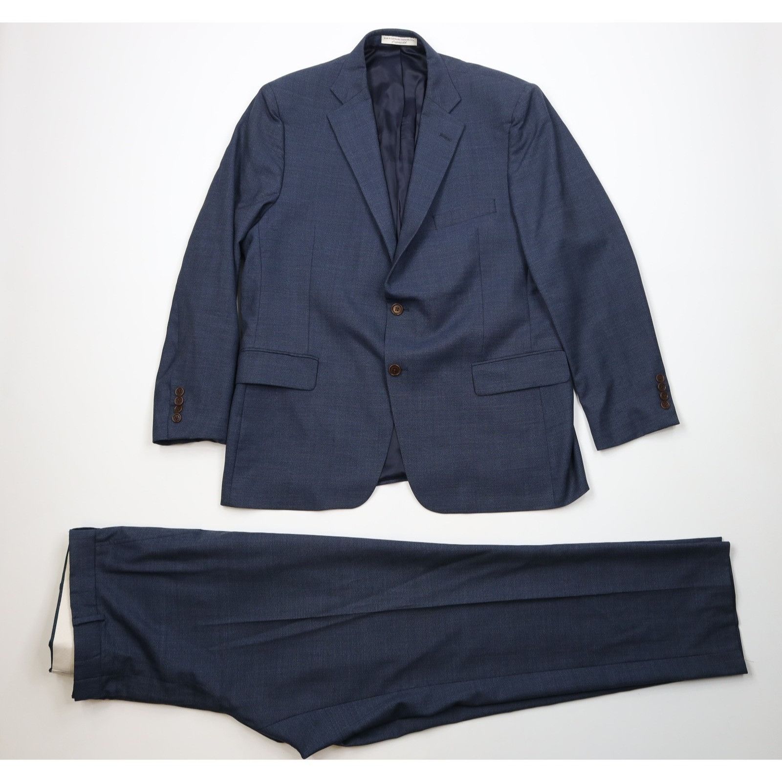 Vintage Vintage Streetwear 2 Piece Super 100s Wool Suit Wedding Size 46R - 1 Thumbnail