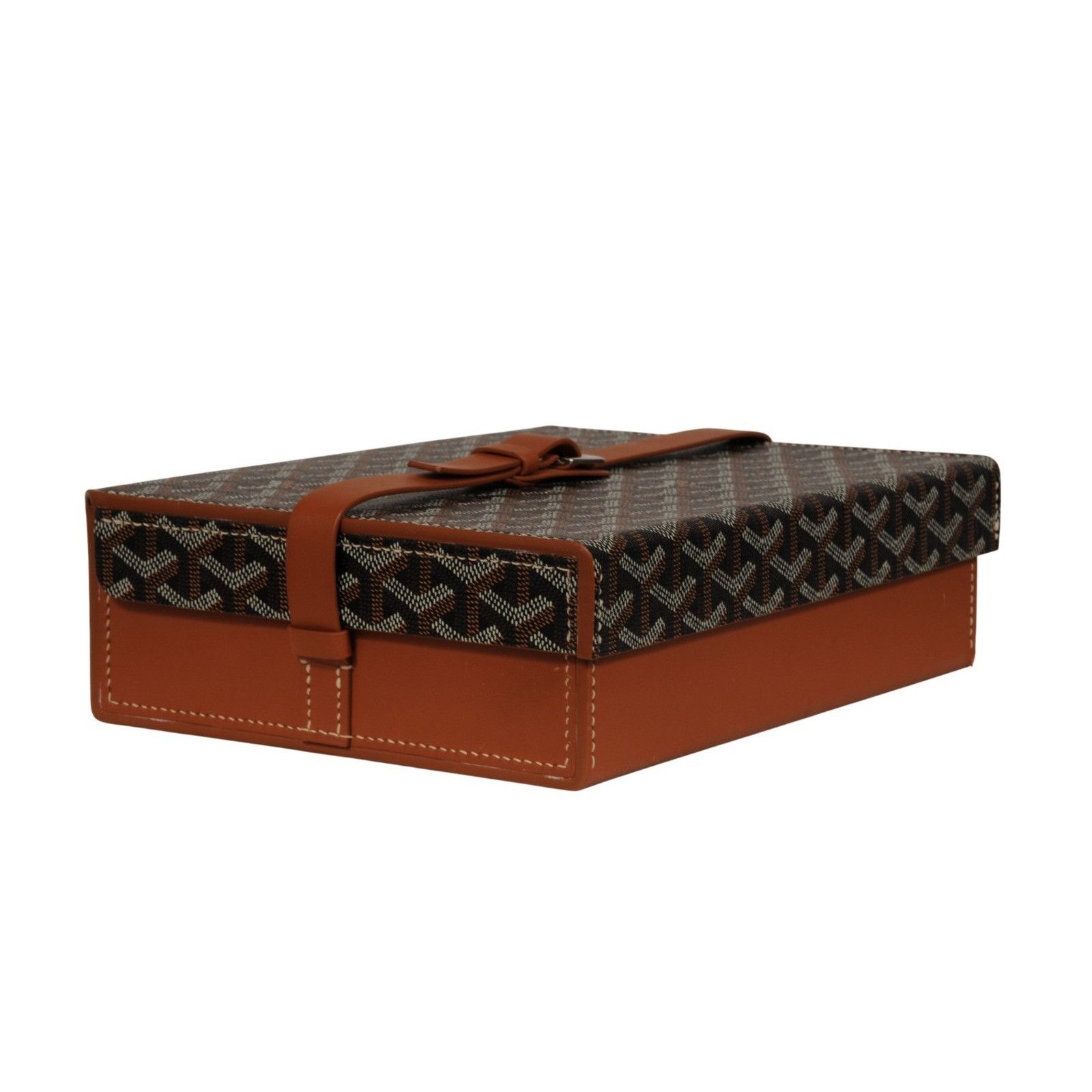 Goyard Montre De Voyage Eight Watch Box Black Tan Travel Trunk Size ONE SIZE - 10 Thumbnail