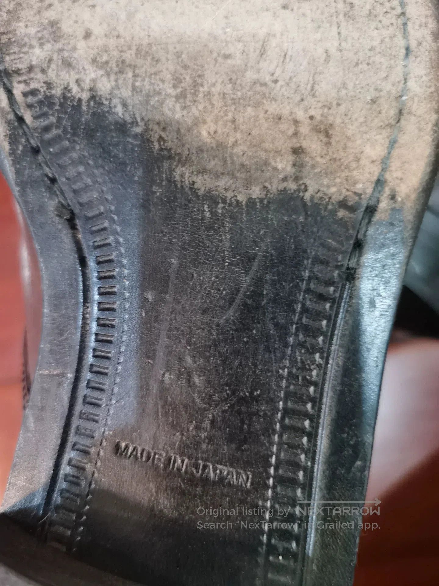 Japanese Brand embossed leather zip. Size US 8 / EU 41 - 8 Thumbnail
