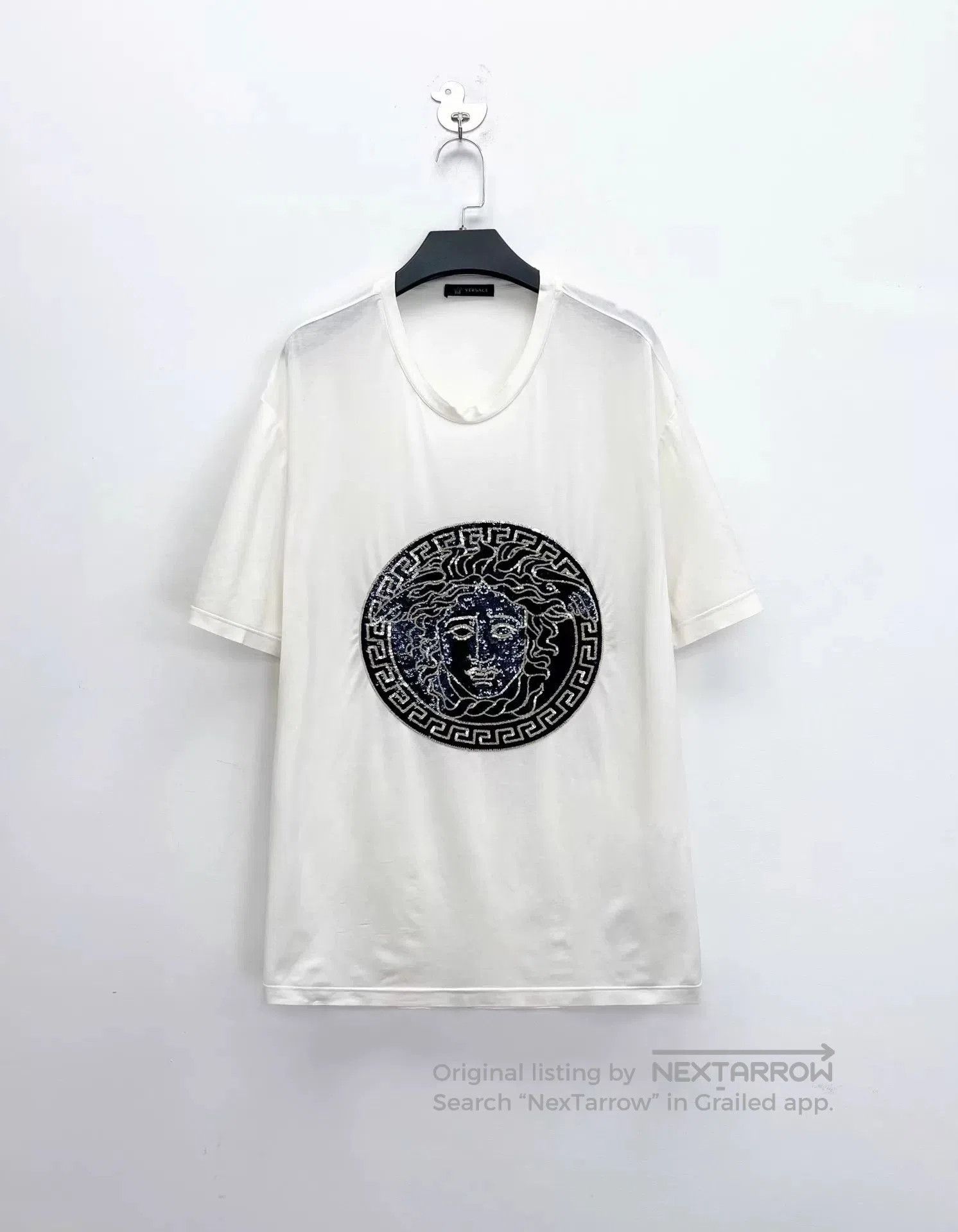 Versace Versace Medusa Logo Sequin Short-Sleeve Tee. Size US L / EU 52-54 / 3 - 1 Thumbnail
