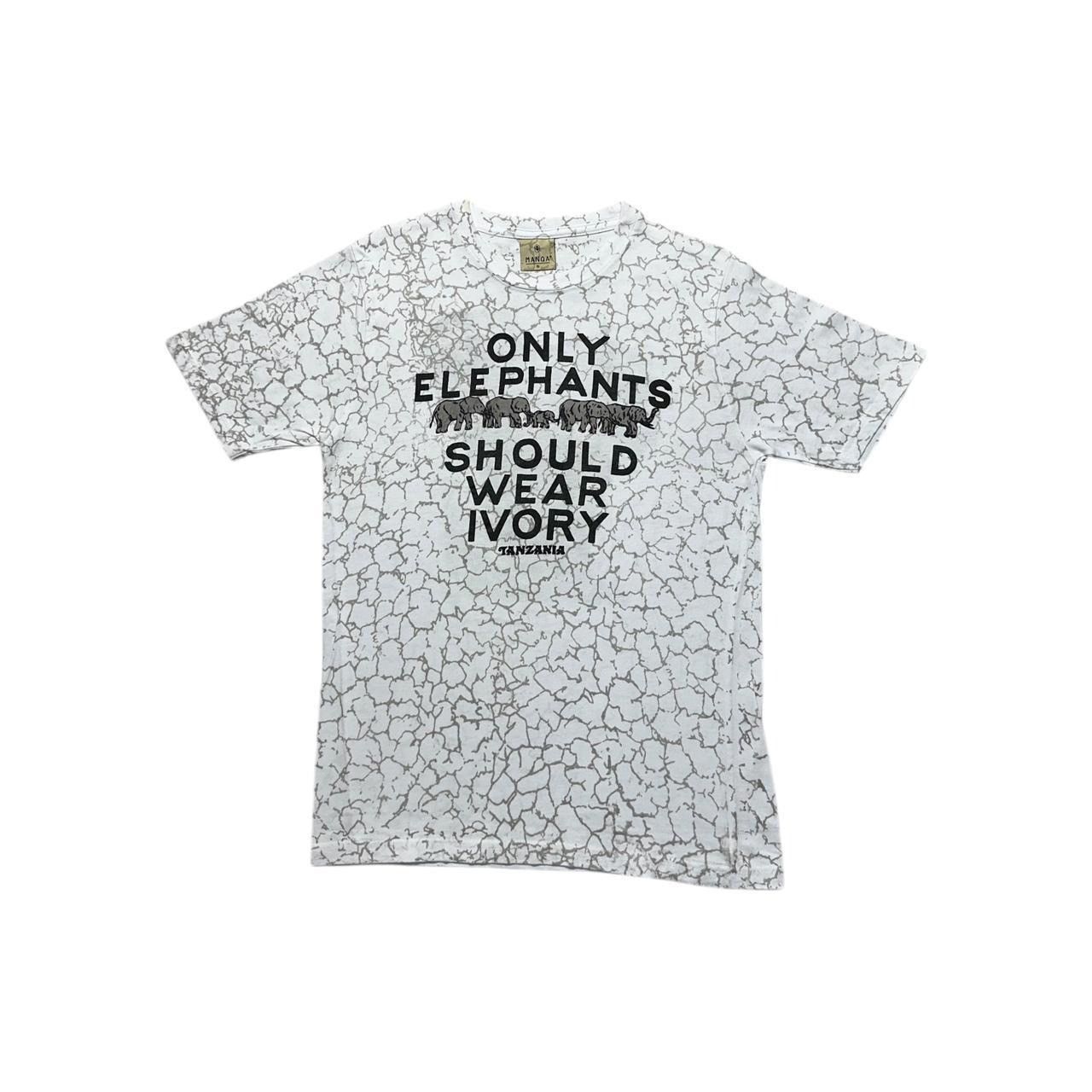 Hanes × Vintage Y2K Only Elephants Should Wear Ivory AOP T-Shirt Size US S / EU 44-46 / 1 - 1 Thumbnail