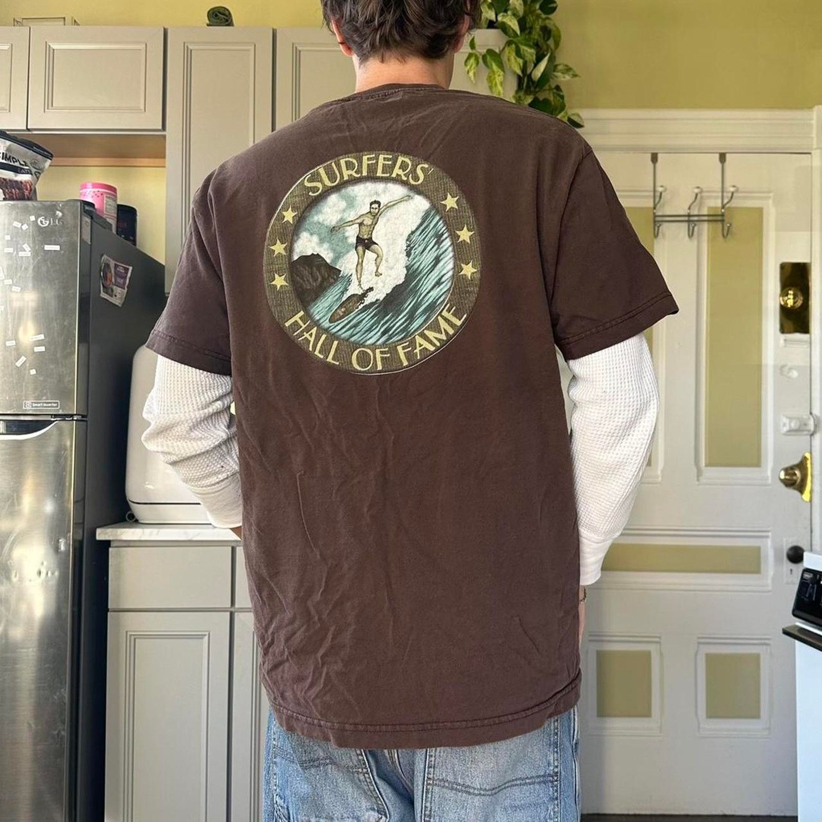 Vintage Rare Vintage 00s 2006 Surfers Hall of Fame Graphic Surf Tee Size US L / EU 52-54 / 3 - 7 Thumbnail